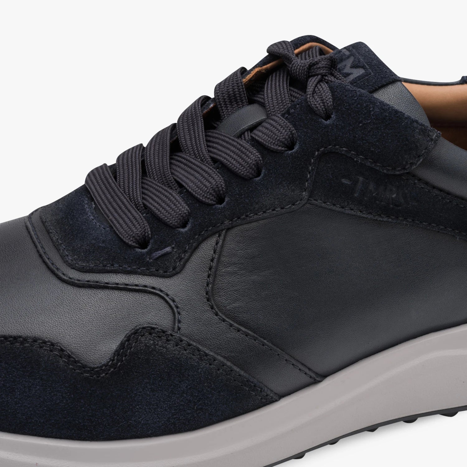Tamaris Men’s Navy Leather Lace-Up Trainers