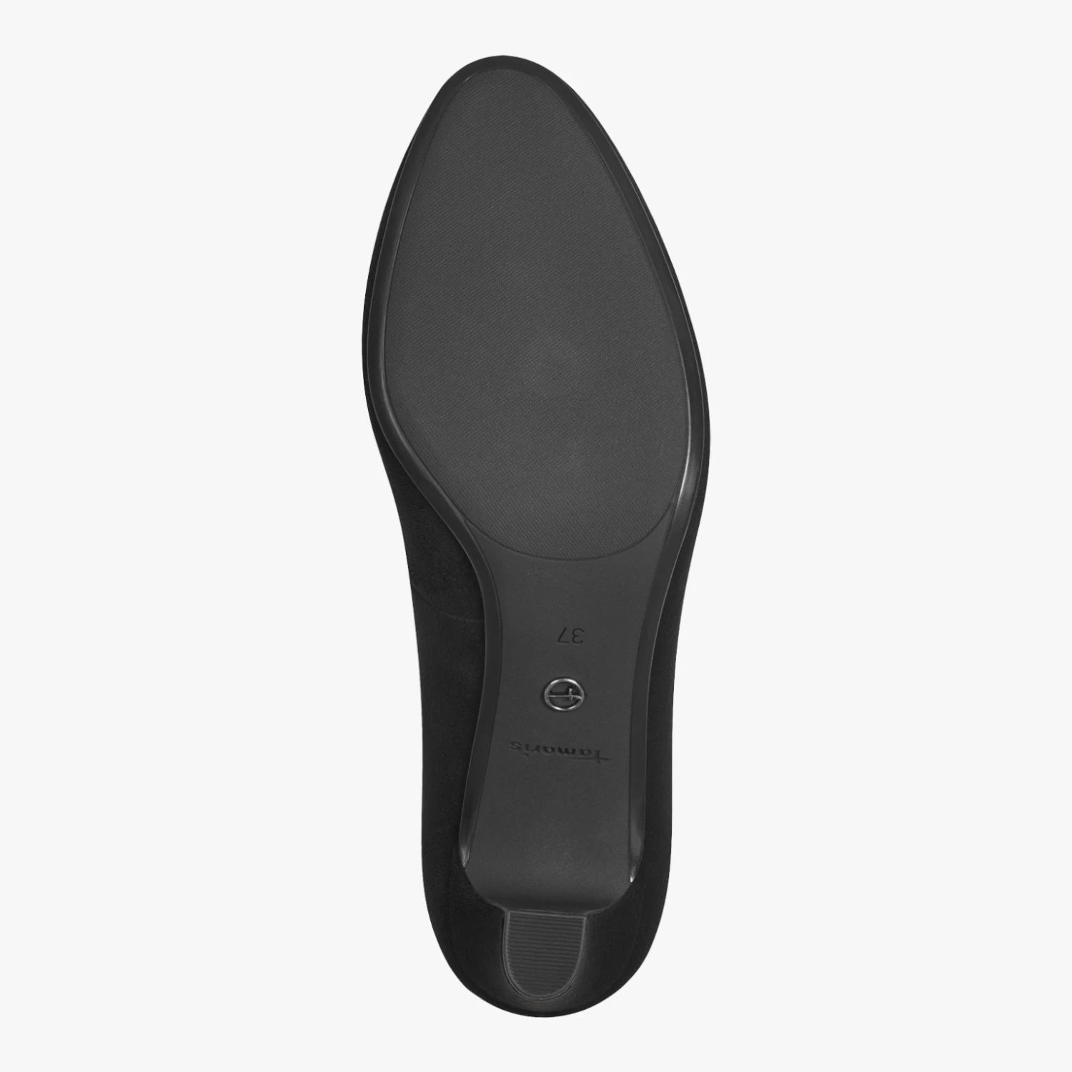 Tamaris Essentials Black Suede-Look Court Shoes