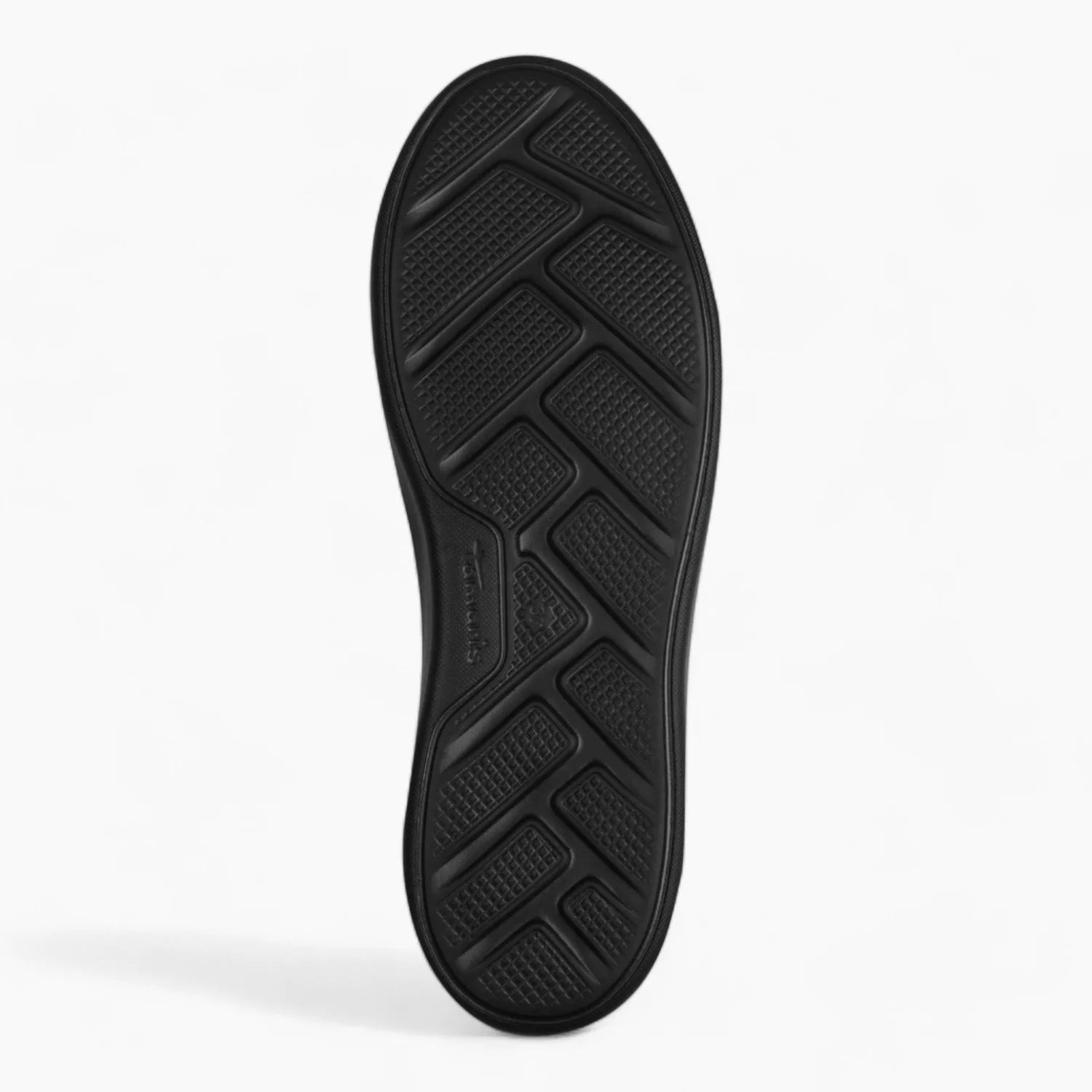 Tamaris Essentials Black Leather Runner – All-Day Comfort - Leavys Shoes