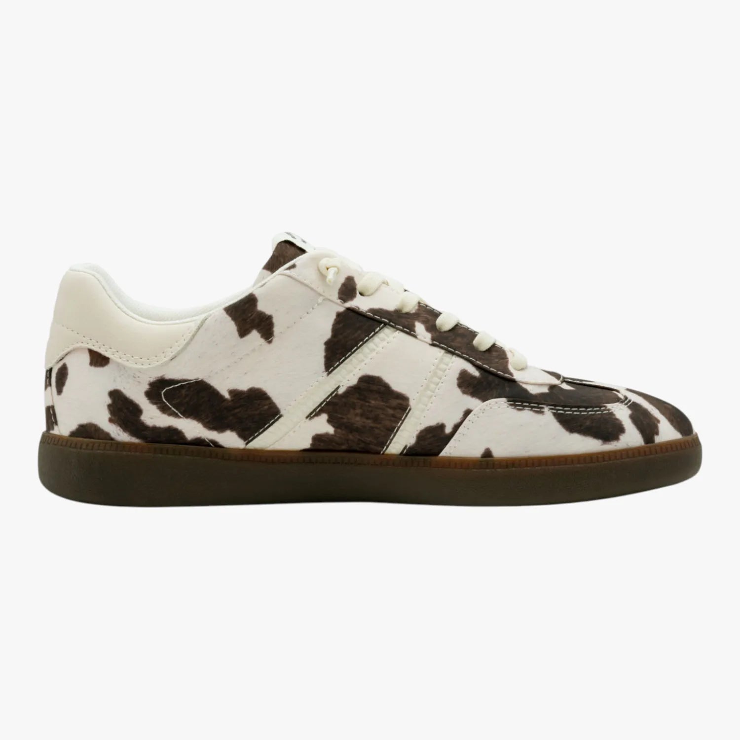 Tamaris Cow Print Lace Up Trainer