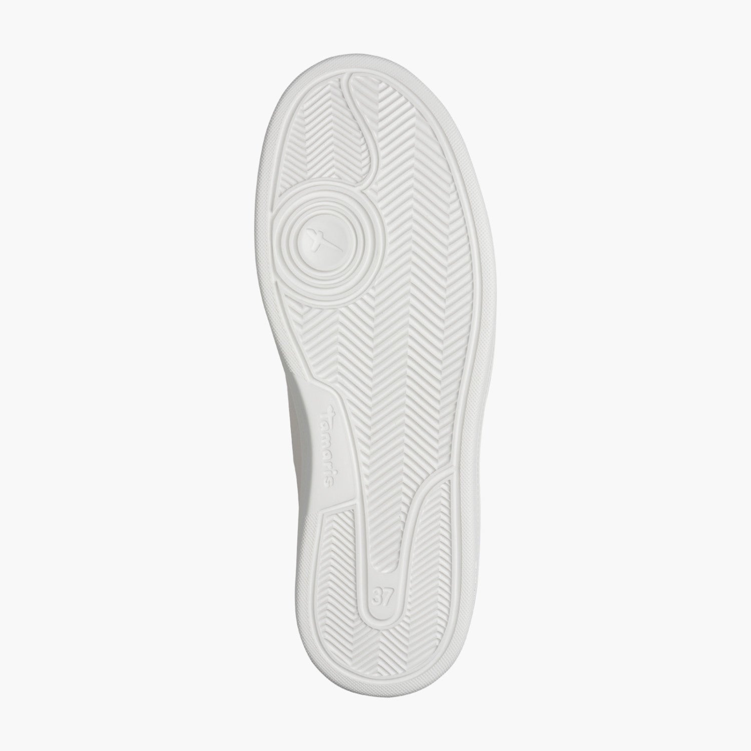 Tamaris Cream Platform Sneaker with Metallic Accents - Leavys Shoes