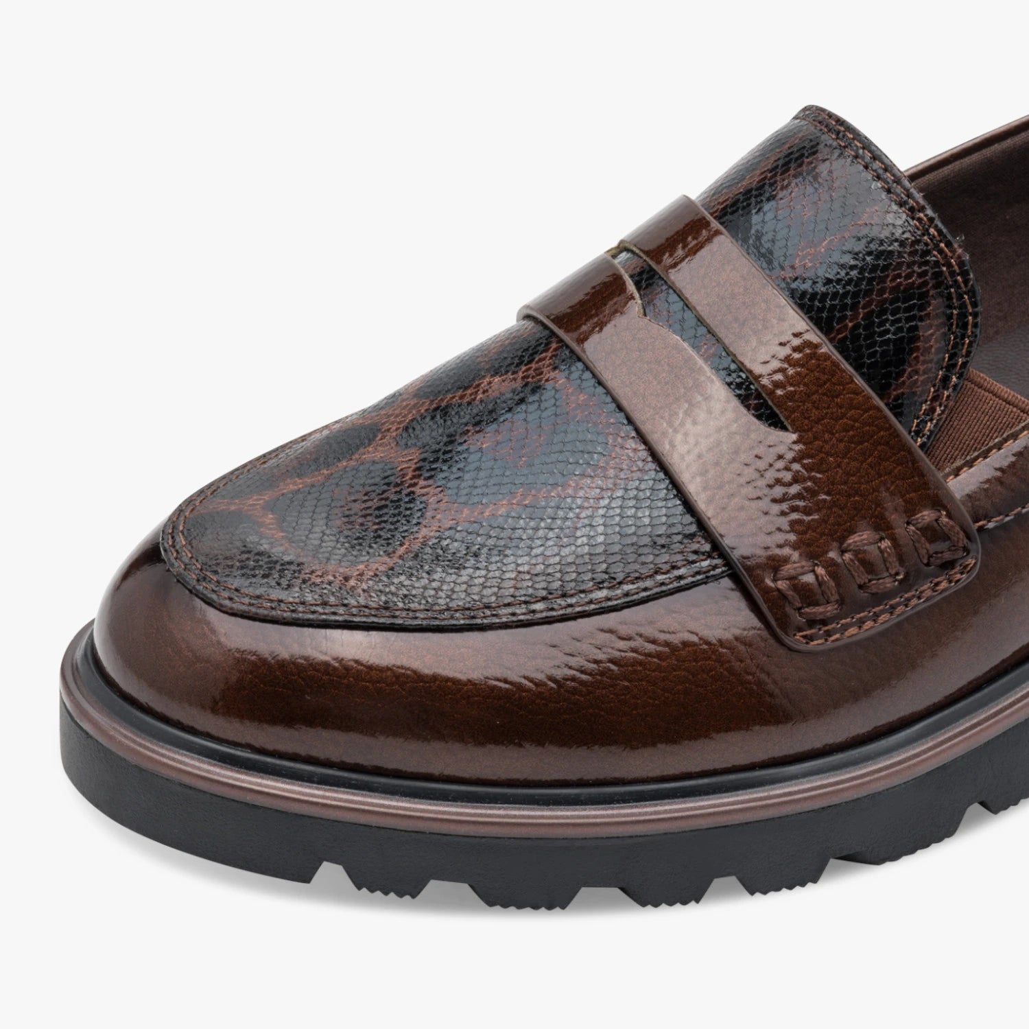 Tamaris Essentials Brown Chunky Penny Loafer