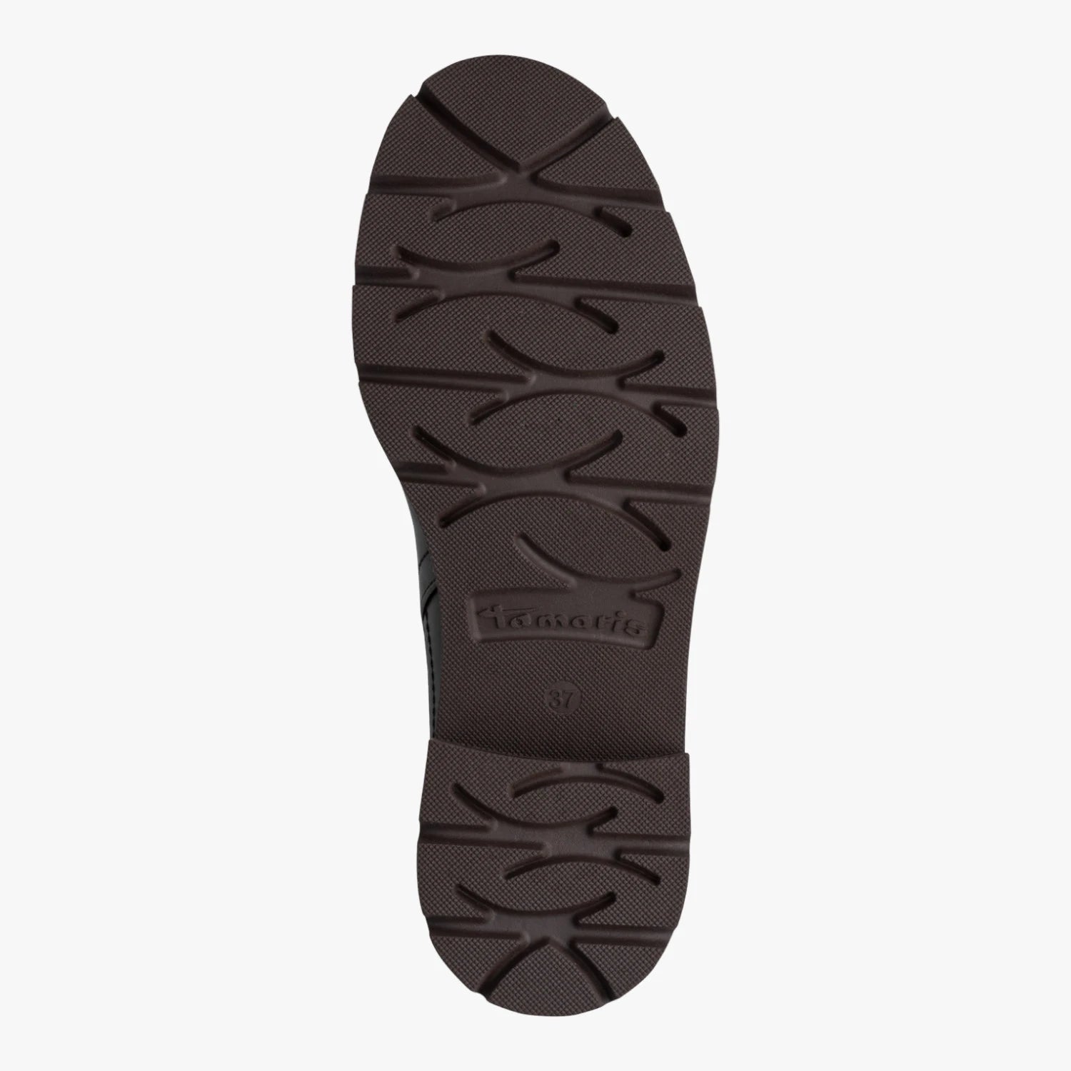 Tamaris Chocolate Brown Chunky Sole Chelsea Boots