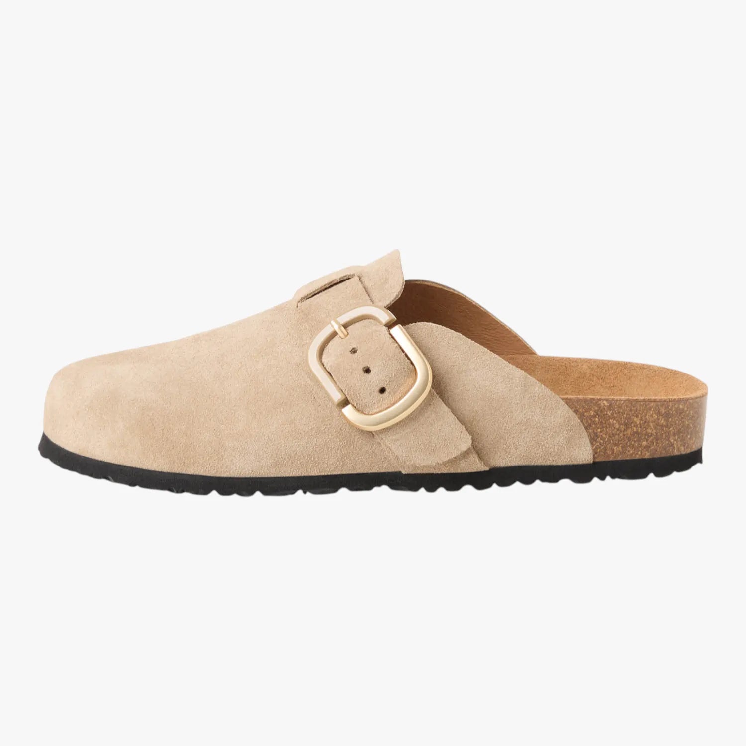 Tamaris Taupe Leather Mule Clog 1-27600-44-341