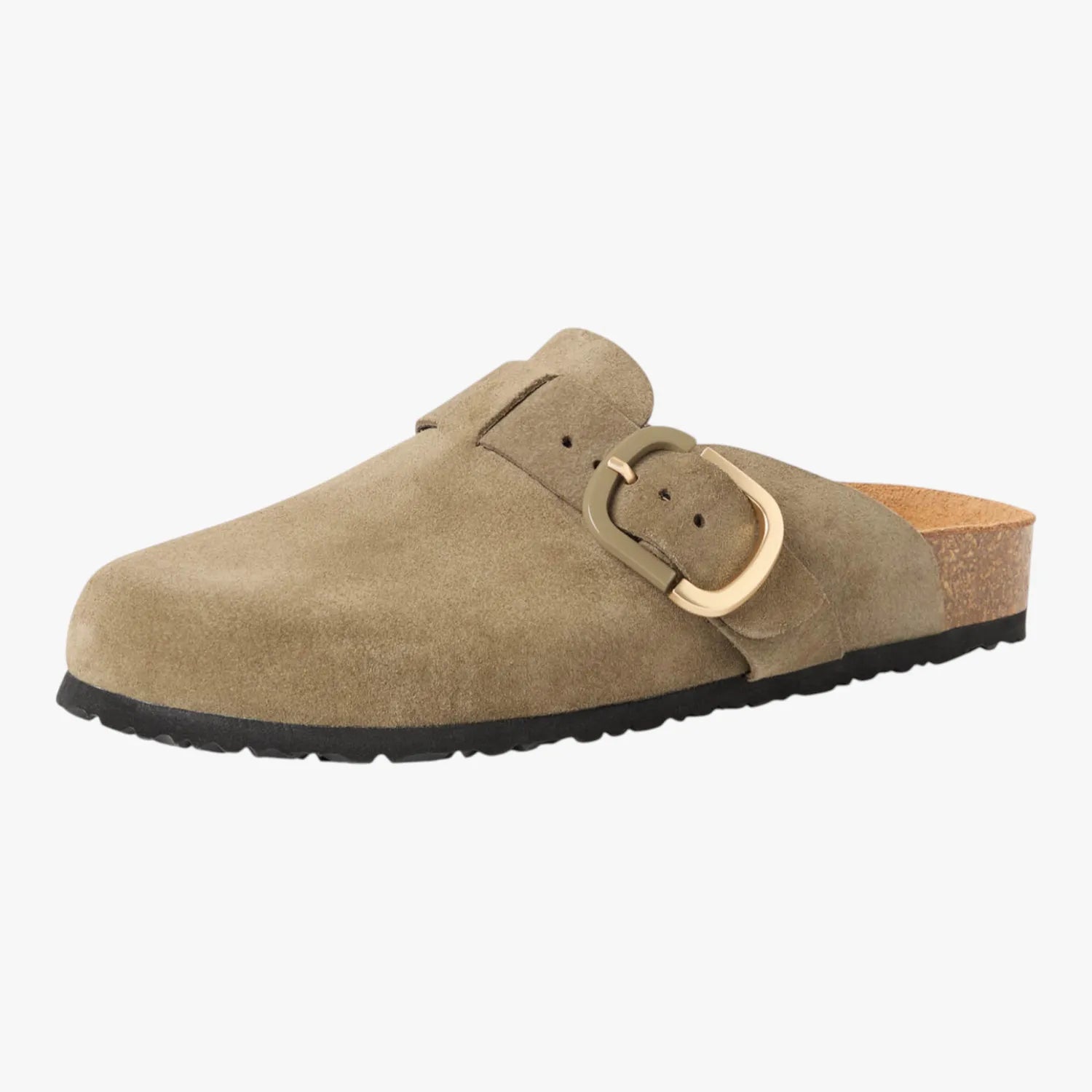 Tamaris Olive Leather Mule Clog 1-27600-44-722