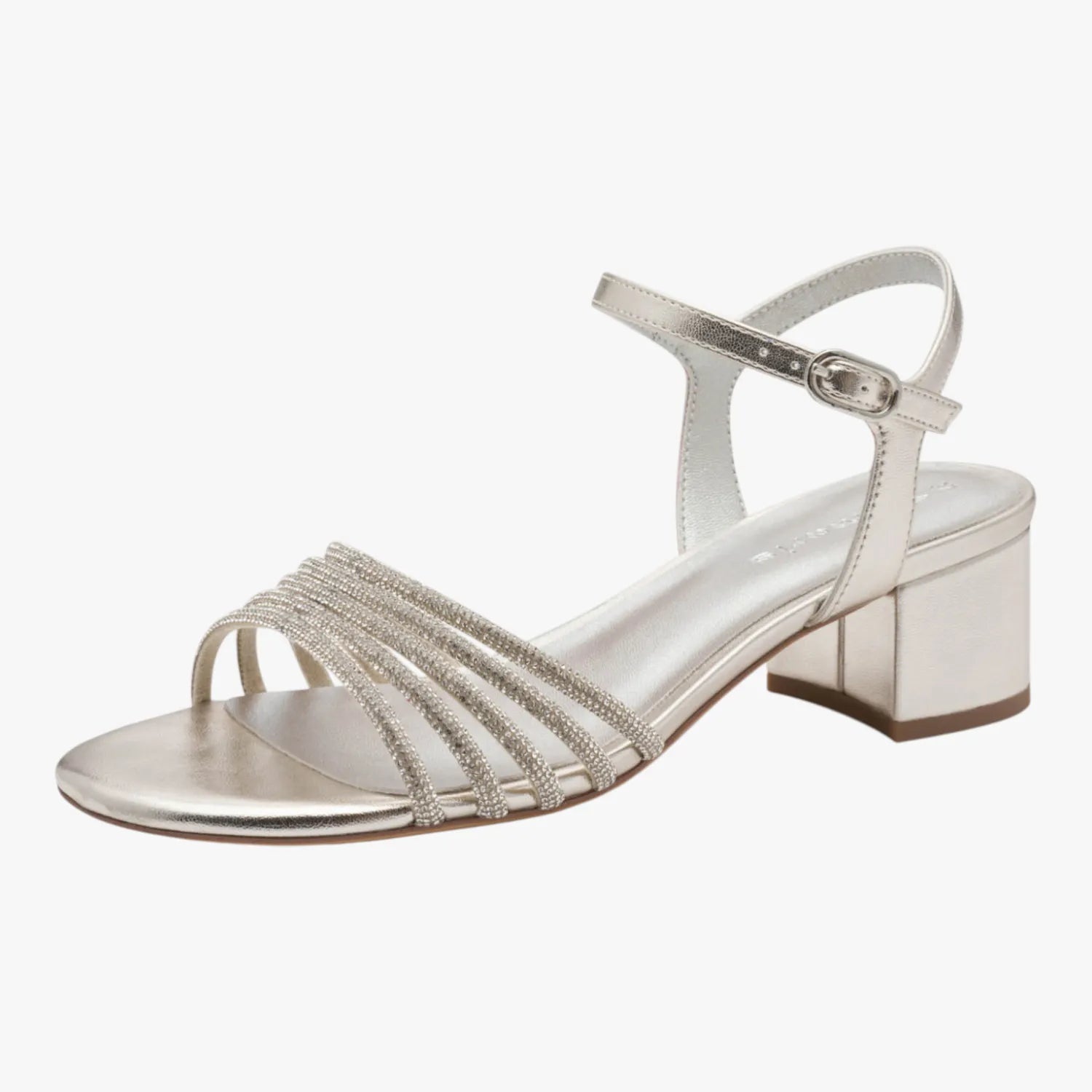 Tamaris Silver Strappy Occasion Sandal