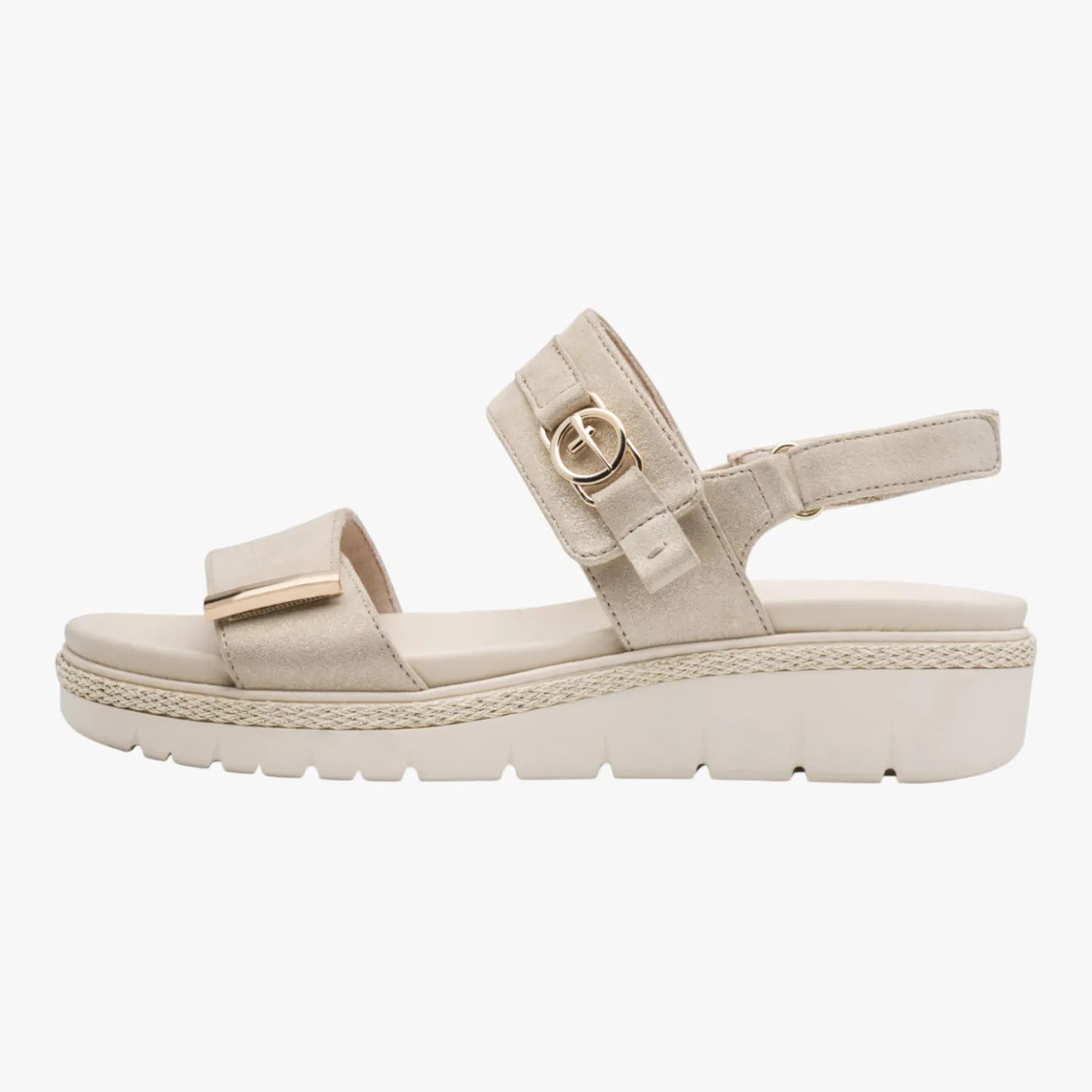 Tamaris Champagne Comfort-Lining Sandal