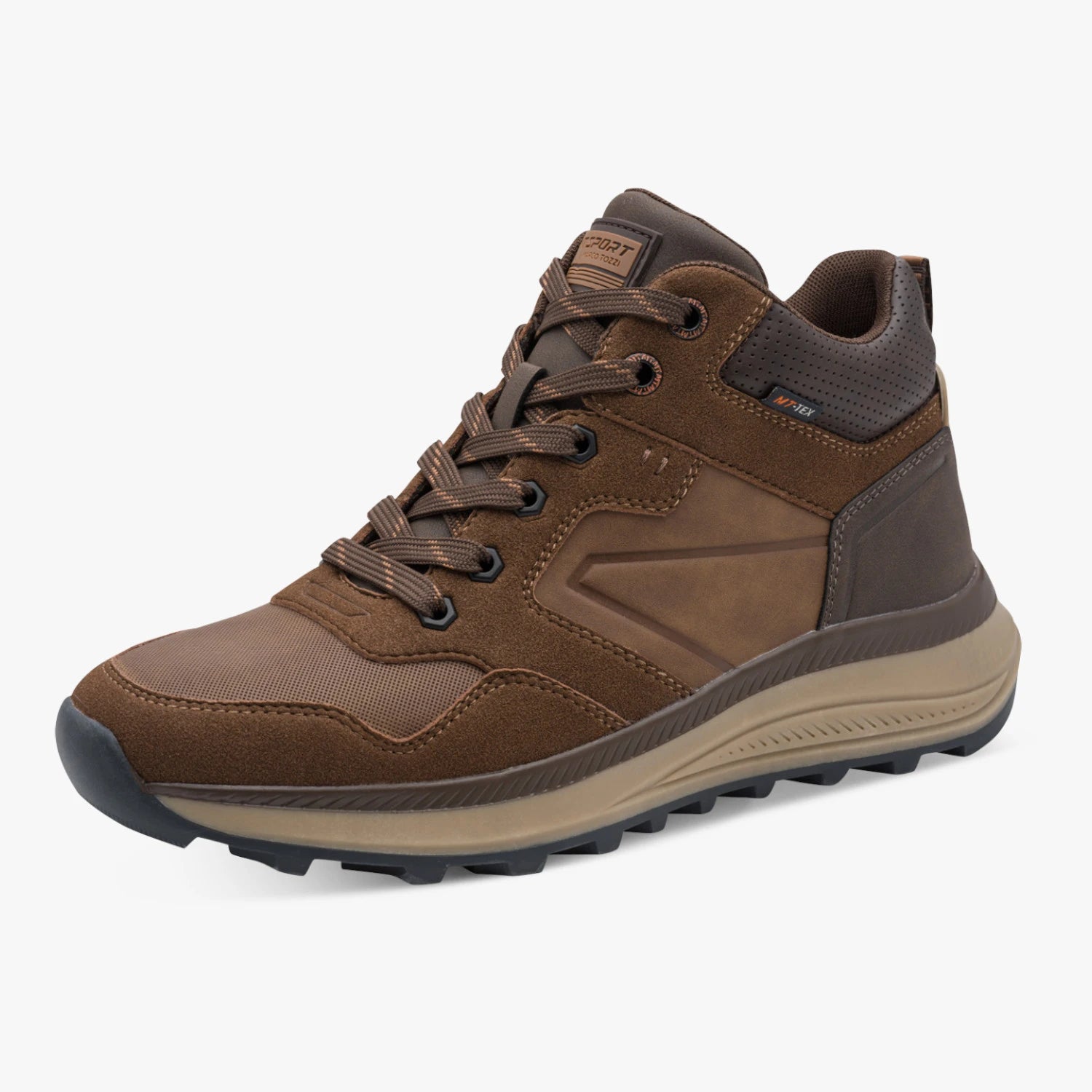 Marco Tozzi Men’s Cognac Lace-Up Trainer Boots – 2-15209-45