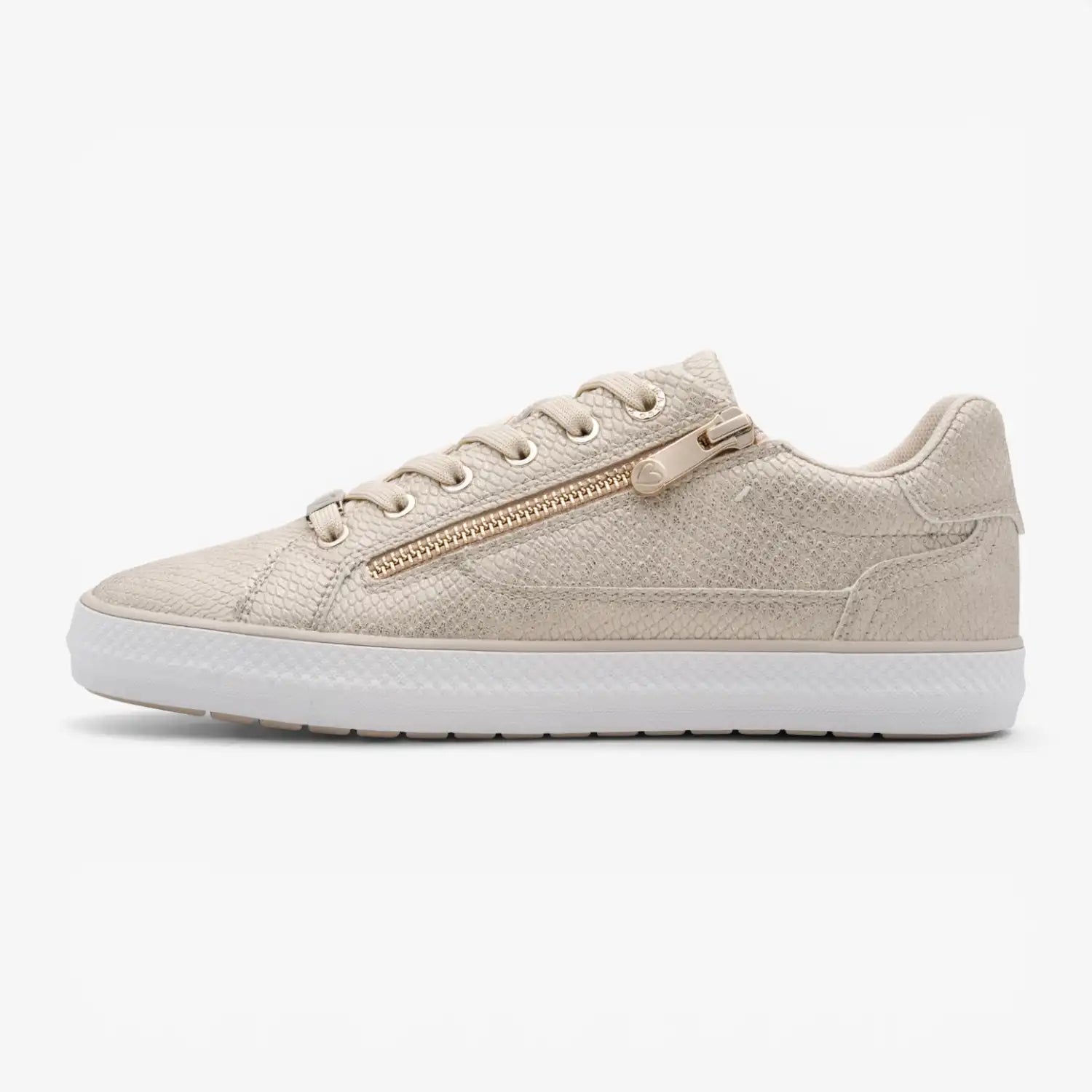 Marco Tozzi Champagne Trainer (Lace Up and Zip) - 2-23757-46-961