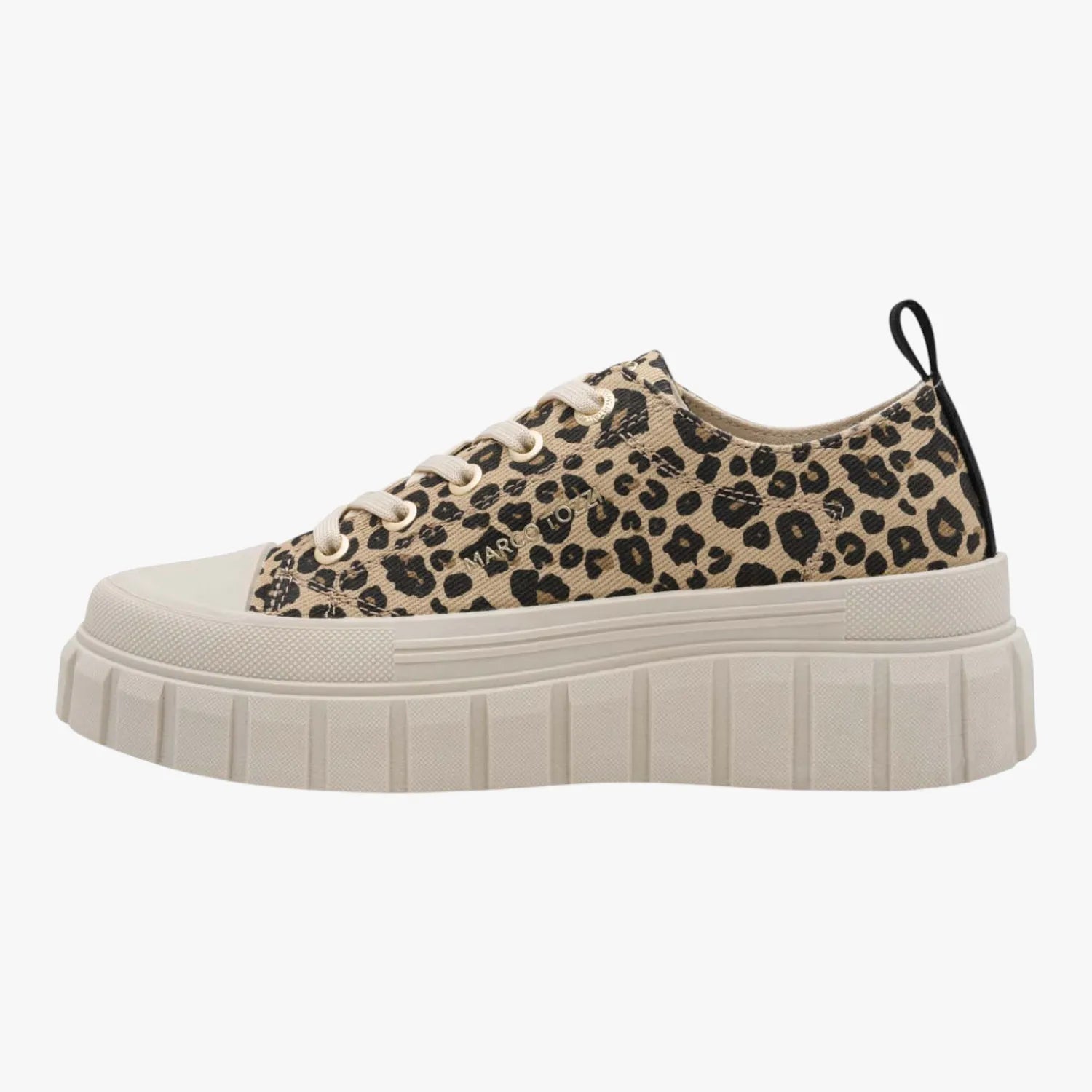 Marco Tozzi Leopard Platform Trainer with Removable Footbed