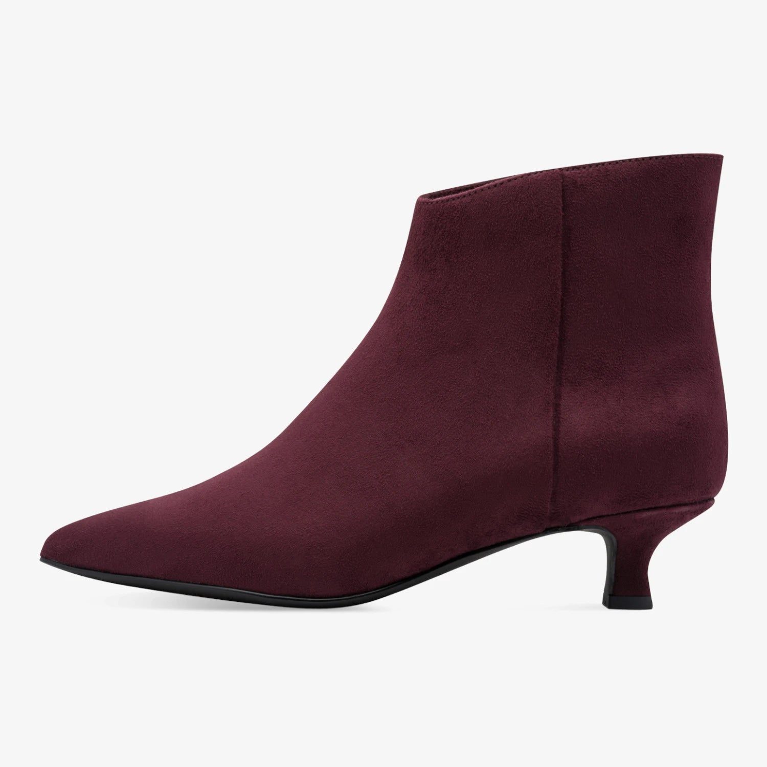 Marco Tozzi Mulberry Kitten Heel Ankle Boots