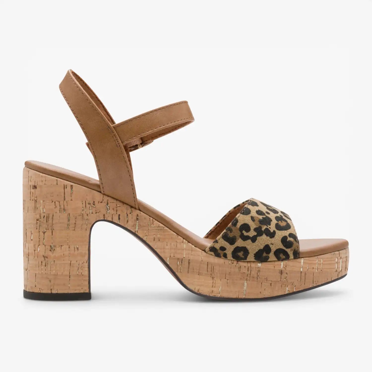 Marco Tozzi Leopard Sandal (Wide Fit) – 2-28008-42-9E7