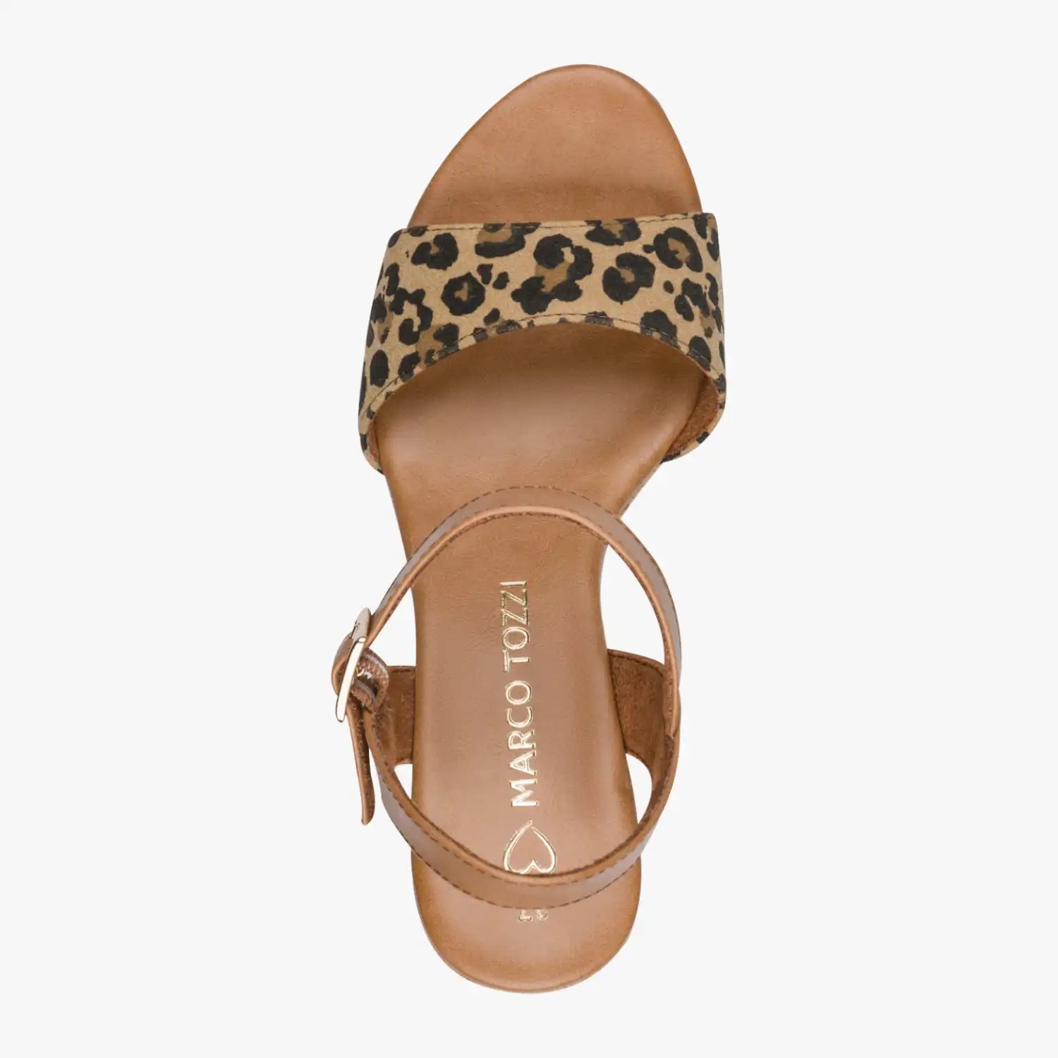 Marco Tozzi Leopard Sandal (Wide Fit) – 2-28008-42-9E7