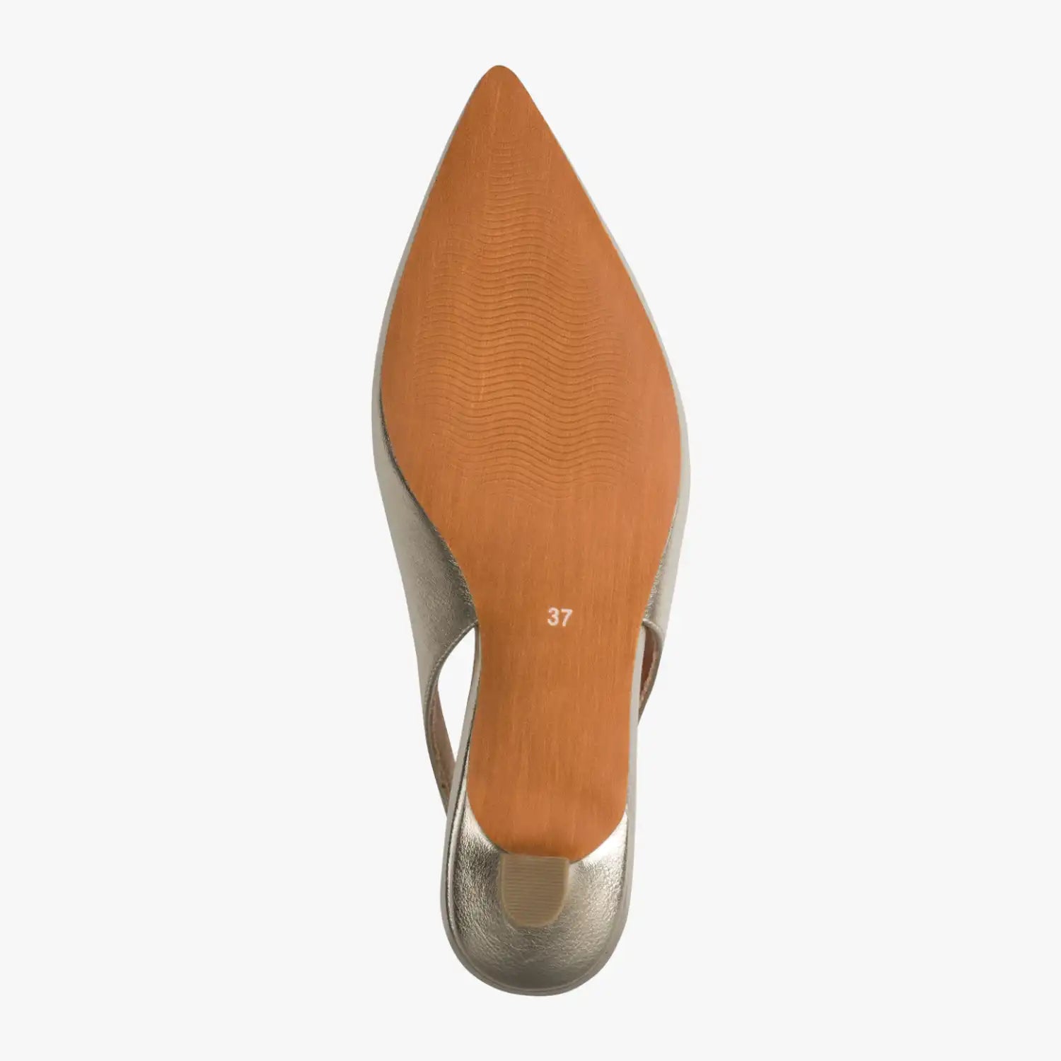 Marco Tozzi Gold Court Shoe (Slingback) – 2-29500-44-940