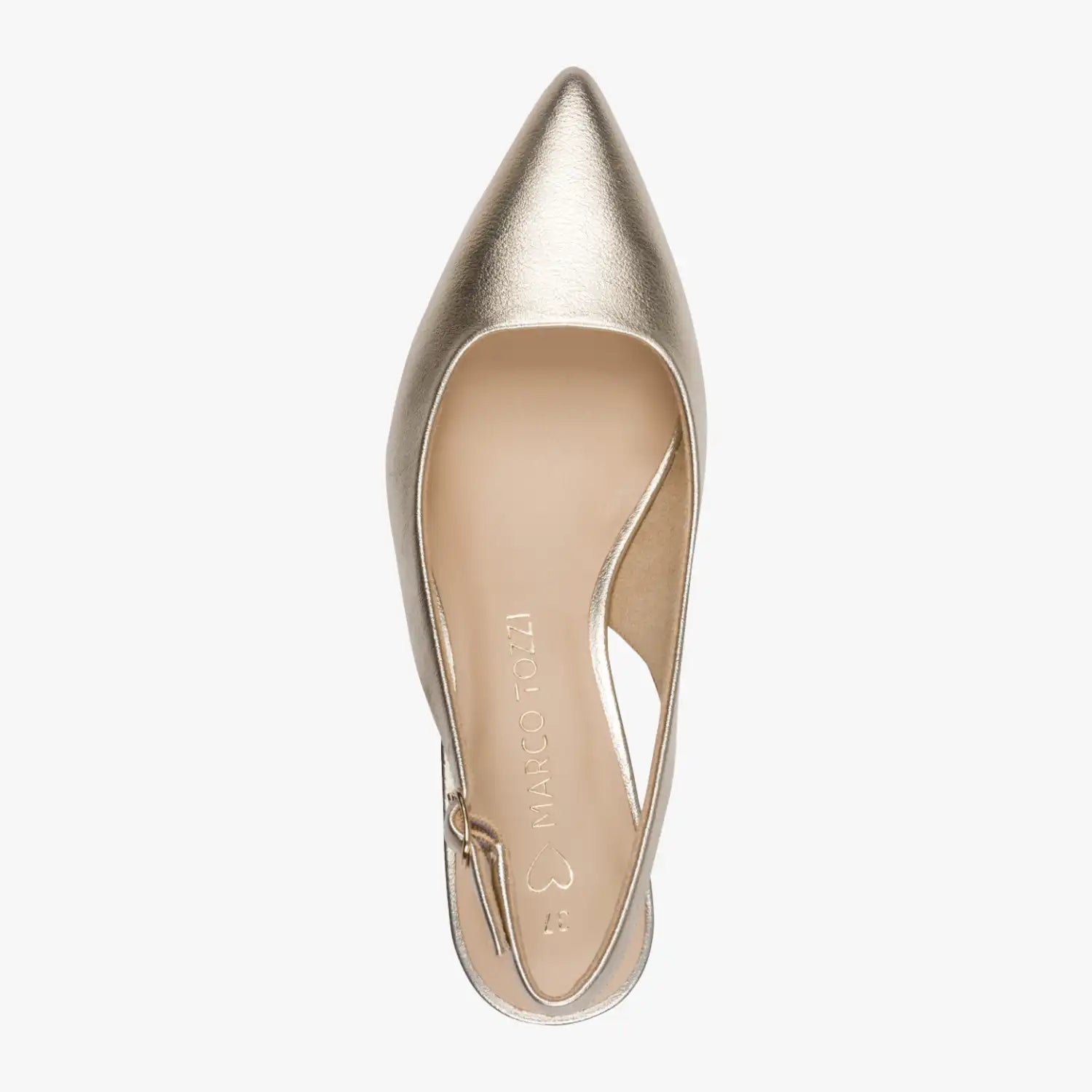 Marco Tozzi Gold Court Shoe (Slingback) – 2-29500-44-940