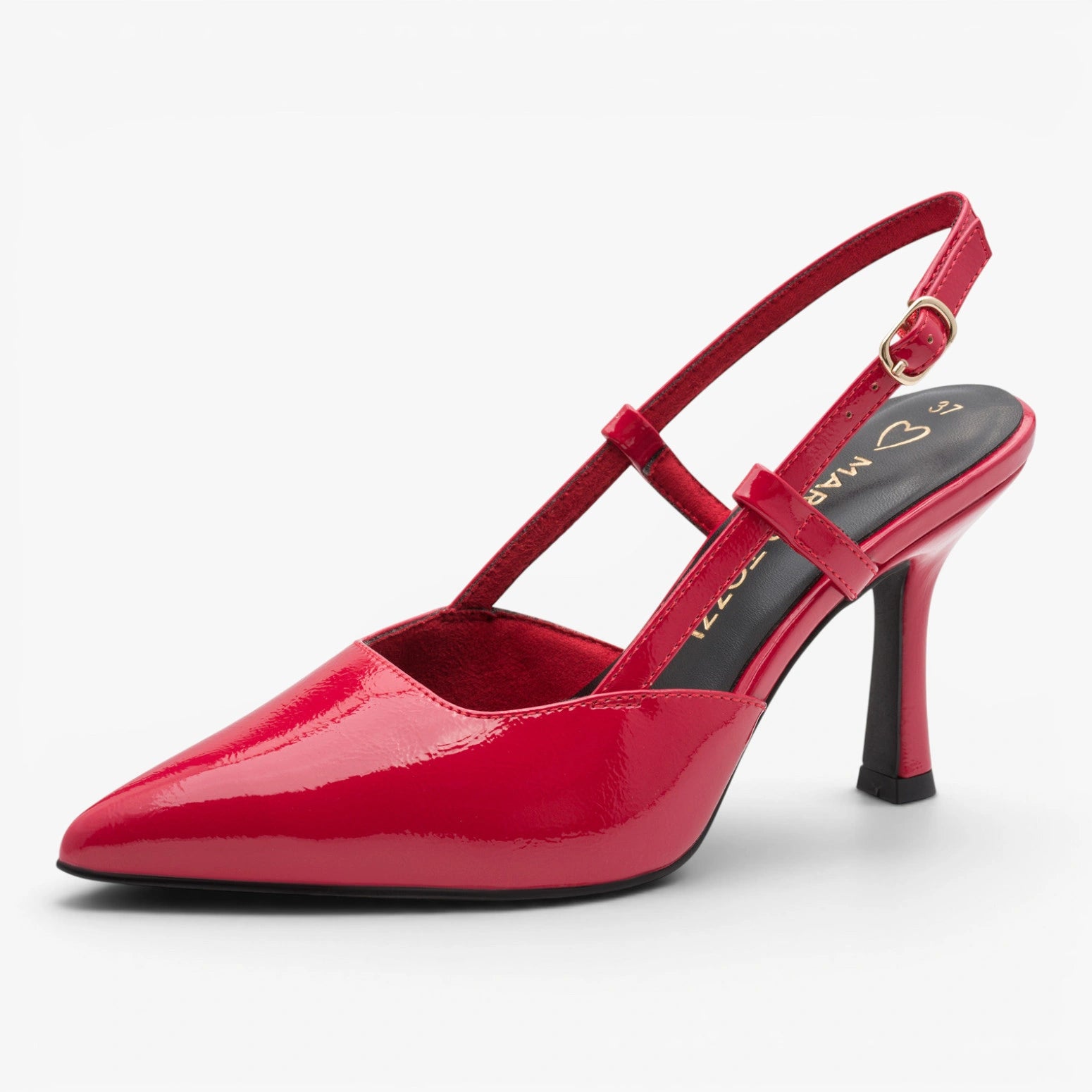 Marco Tozzi Red Patent Slingback (Cone Heel) – 2-29621-46 520