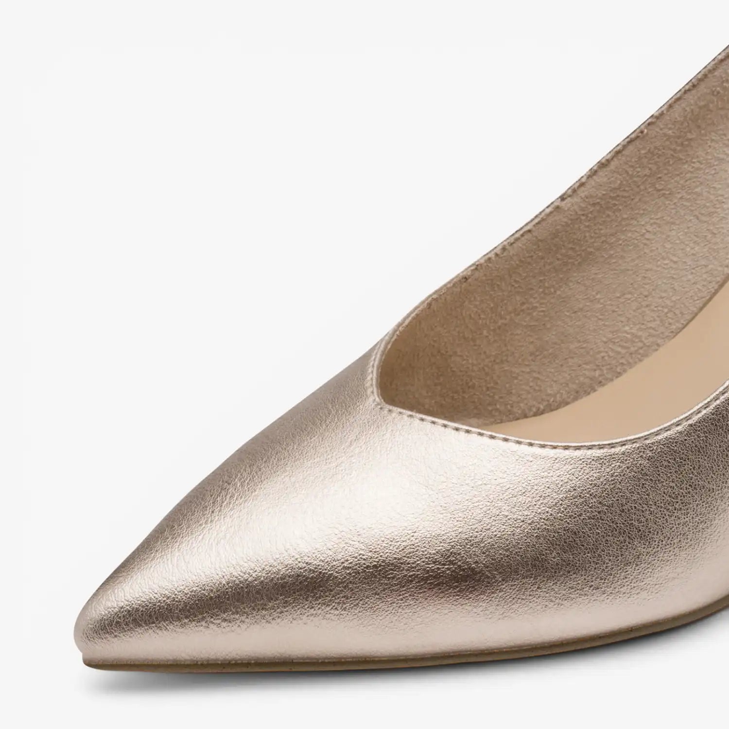 Marco Tozzi Platinum Silver Court Shoe (Metallic Finish) - 2-29628-46-957