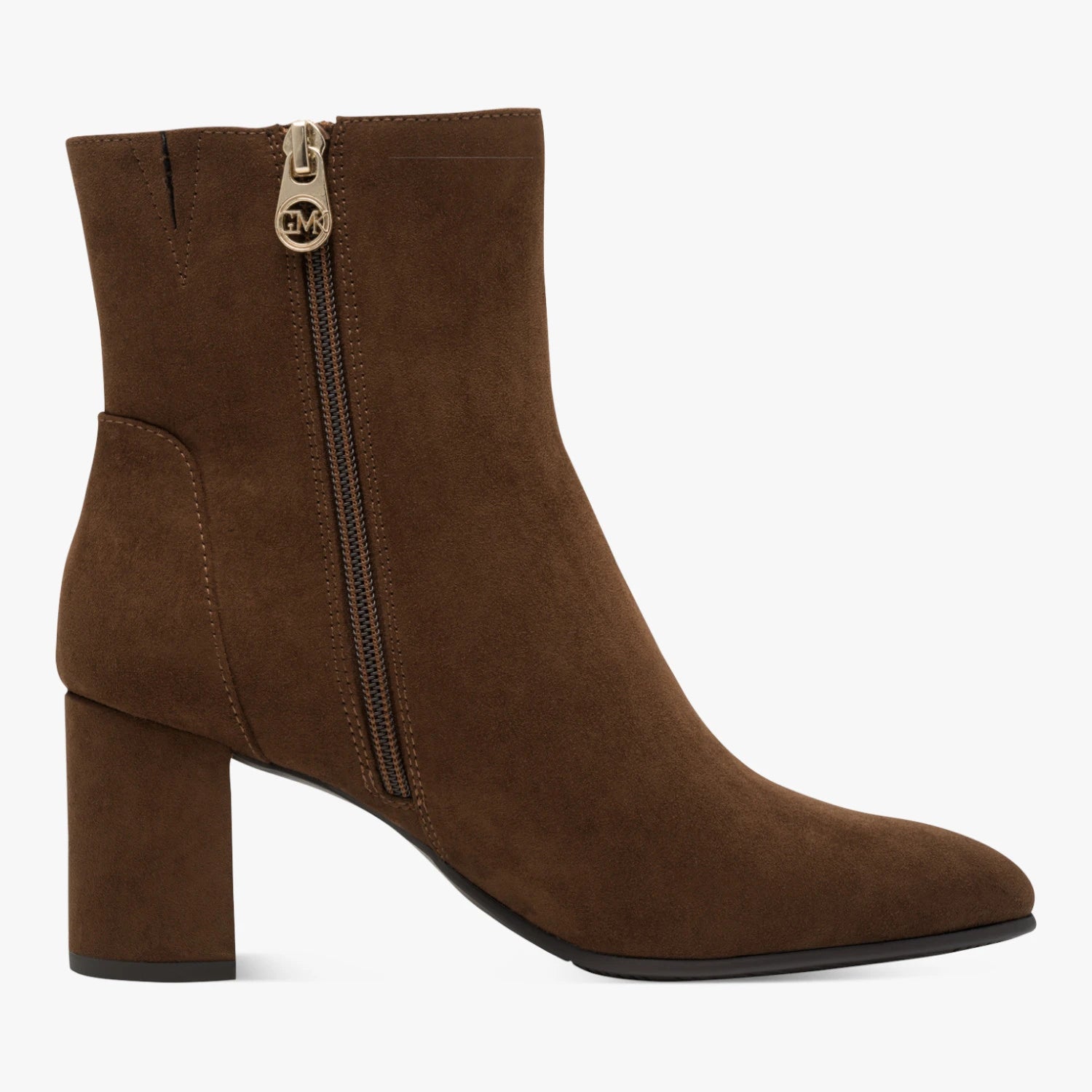 Marco Tozzi by GMK Chocolate Brown Heeled Ankle Boots