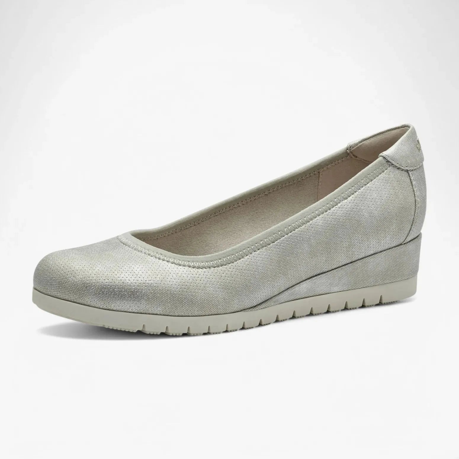 S.Oliver Beige Wedge Ballerina Pump – Chic Comfort for Every Occasion - Leavys Shoes