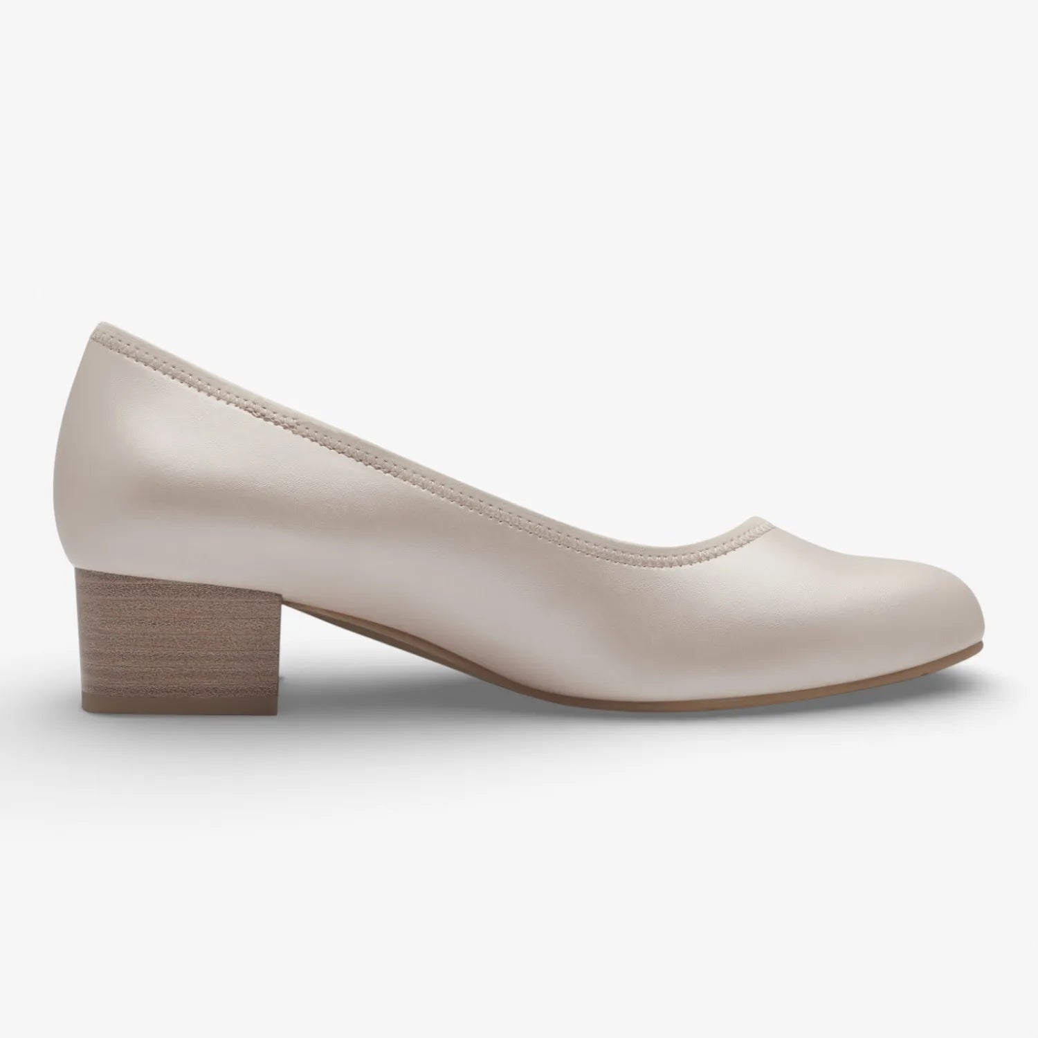 Jana Softline Beige Court Shoes (Wide Fit H, Vegan) – 8-22360-42 902