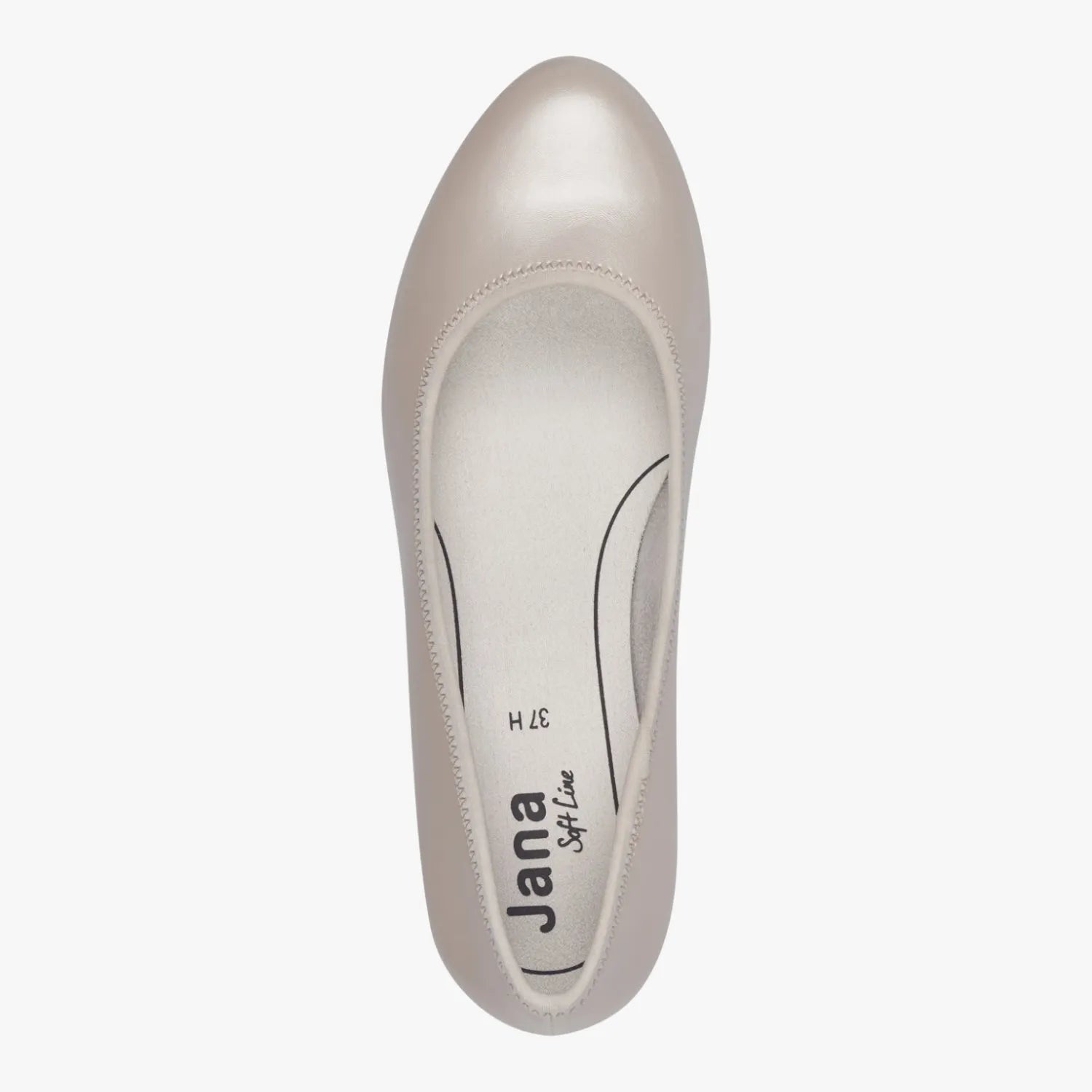 Jana Softline Beige Court Shoes (Wide Fit H, Vegan) – 8-22360-42 902