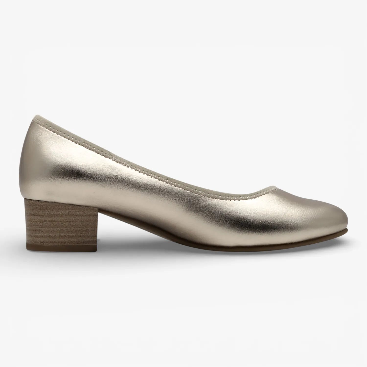 Jana Softline Champagne Court Shoes (Wide Fit H, Vegan) – 8-22360-42 954