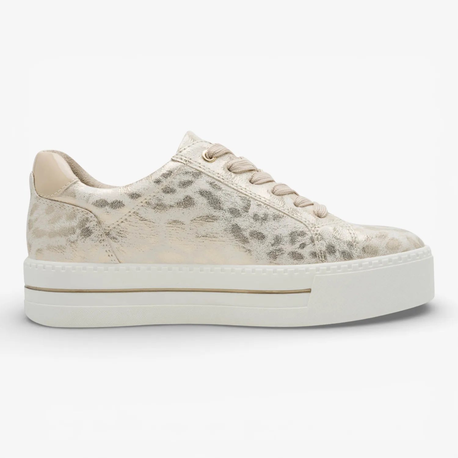 Jana Softline Gold Metallic Trainer (Wide Fit H) – 8-23767-43 945