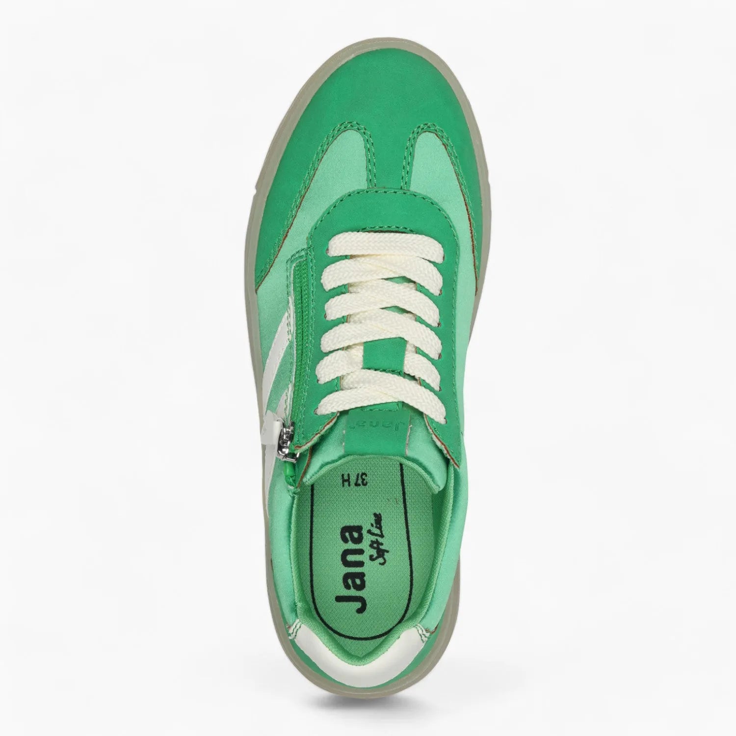Jana Softline Green Runner – Wide Fit & Gum Sole Trend - Leavys Shoes
