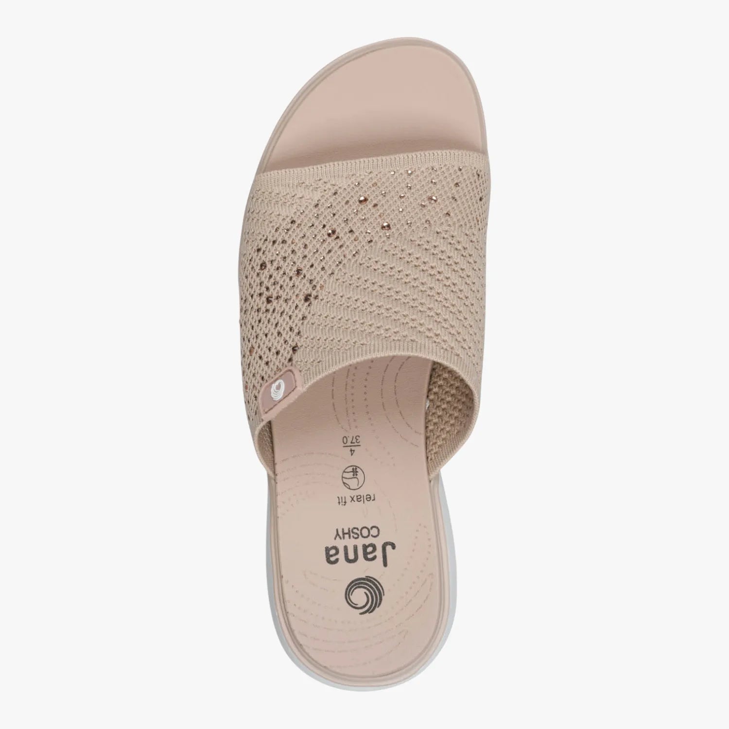 Jana COSHY Powder Knit Slide (Wide Fit H)