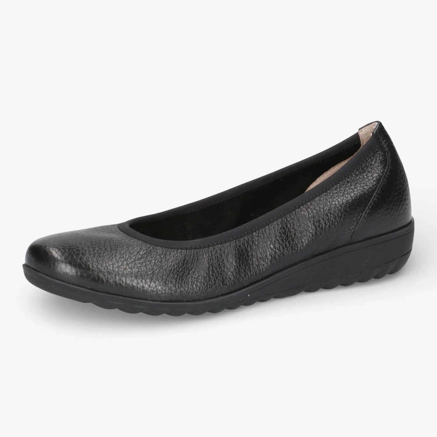 Caprice Black Deerskin Ballerinas Airmotion – 9-22161-44 003