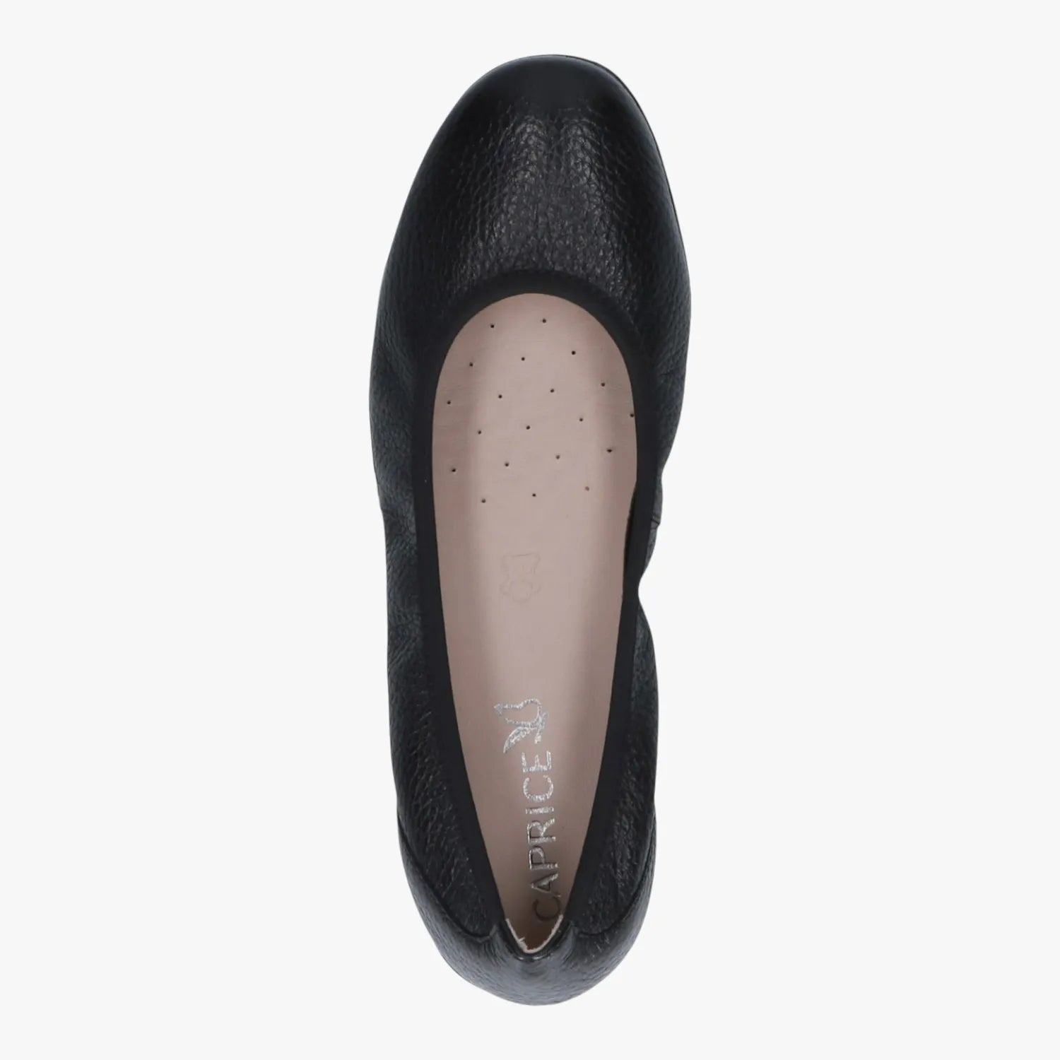 Caprice Black Deerskin Ballerinas Airmotion – 9-22161-44 003