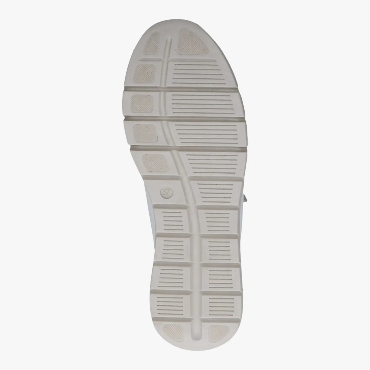 Caprice White/Silver Trainers StretchOut (Wide Fit) – 9-23751-46 183