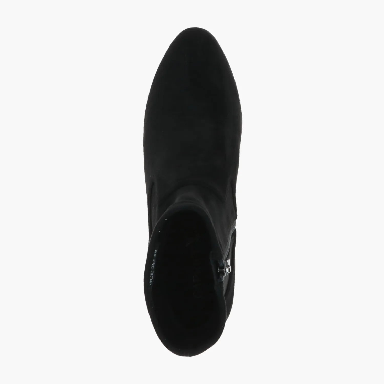 Caprice Black Stretch Block Heel Boots with Climo Sole - Leavys Shoes