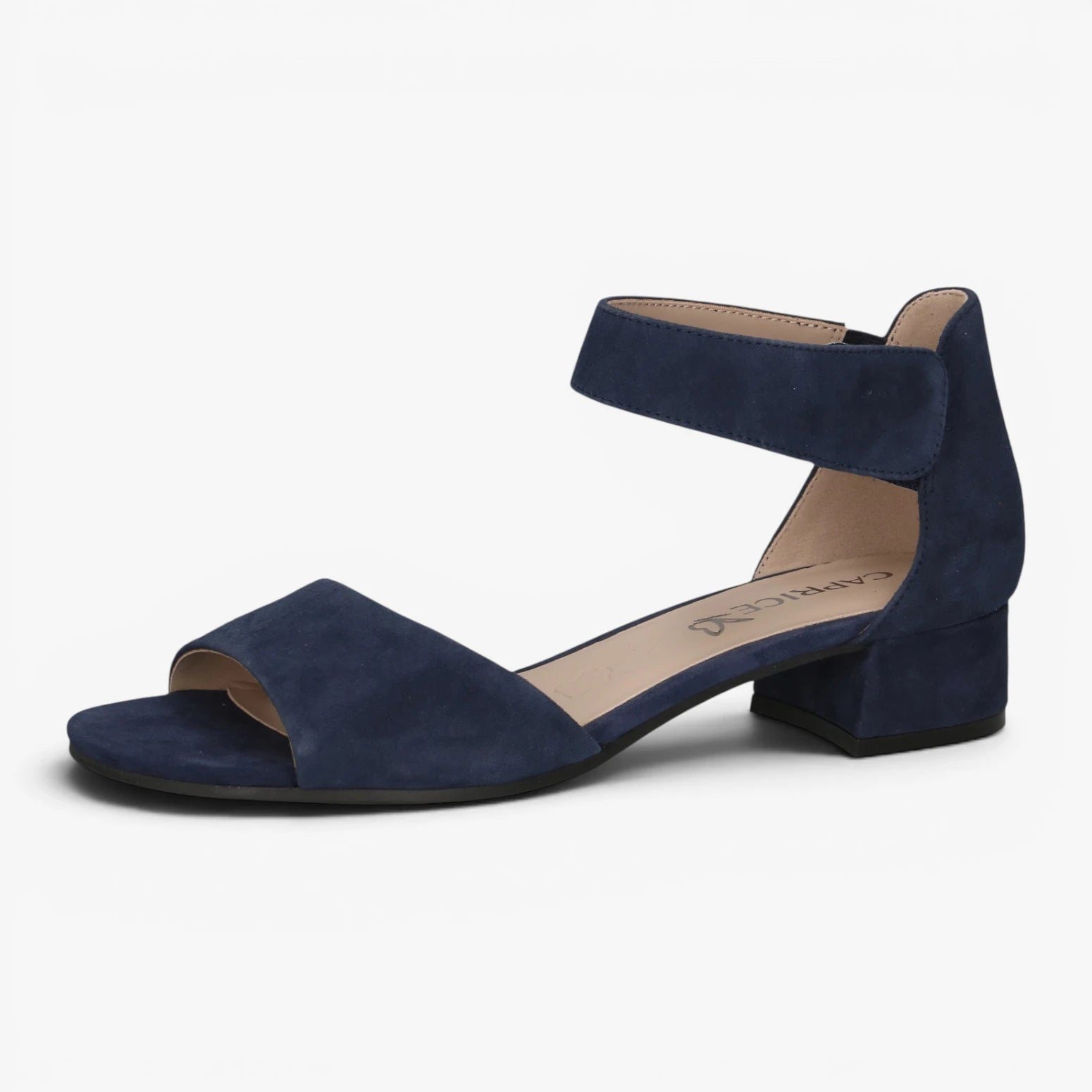 Caprice Navy Sandals with Block Heel – 9-28212-42 857