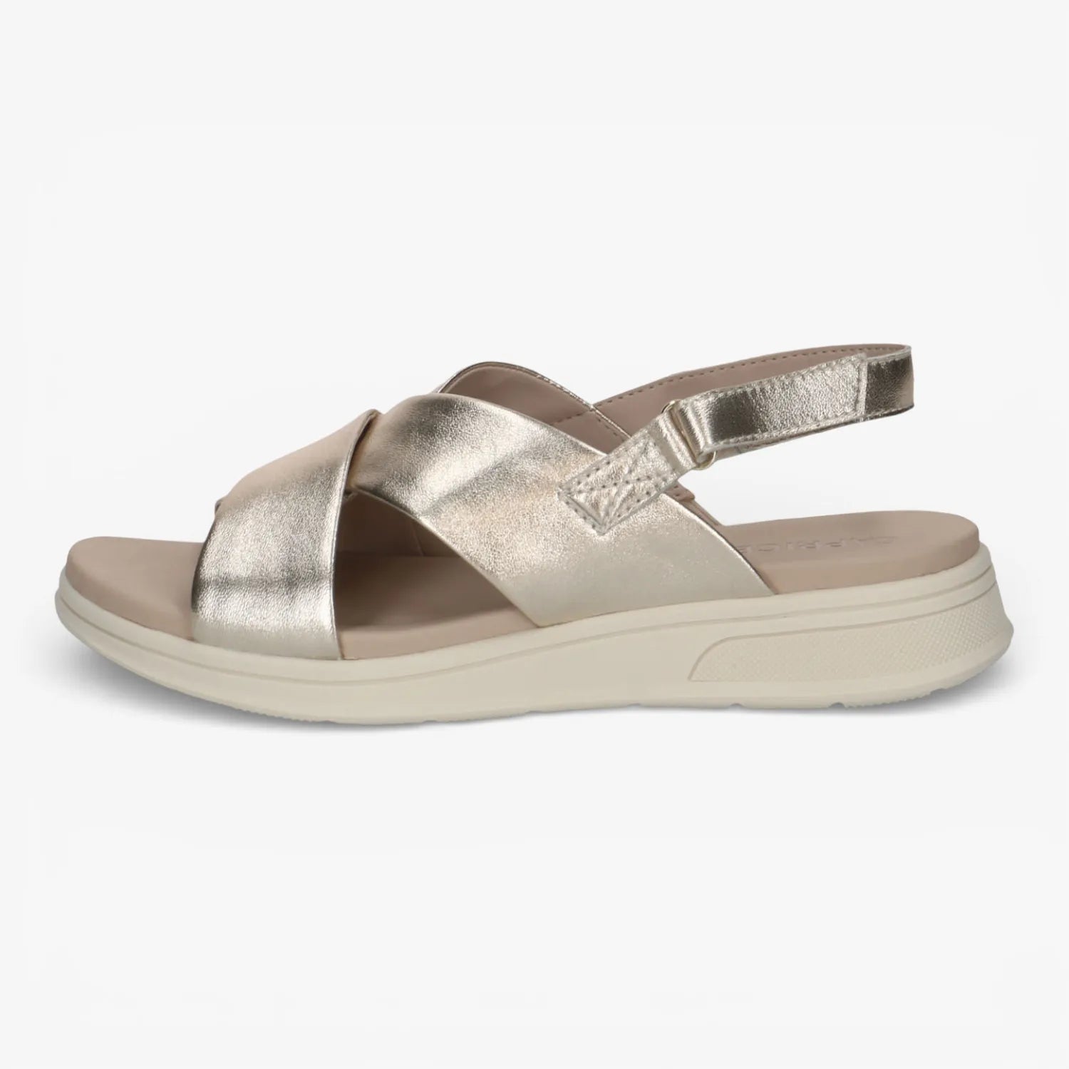 Caprice Light Gold Metallic Sandals (Standard Fit) – 9-28700-46 978