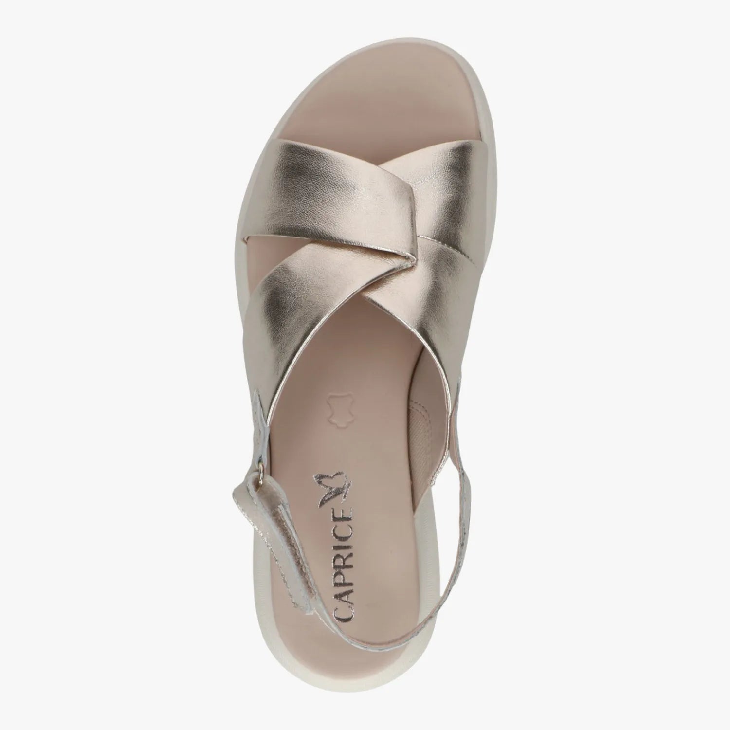 Caprice Light Gold Metallic Sandals (Standard Fit) – 9-28700-46 978