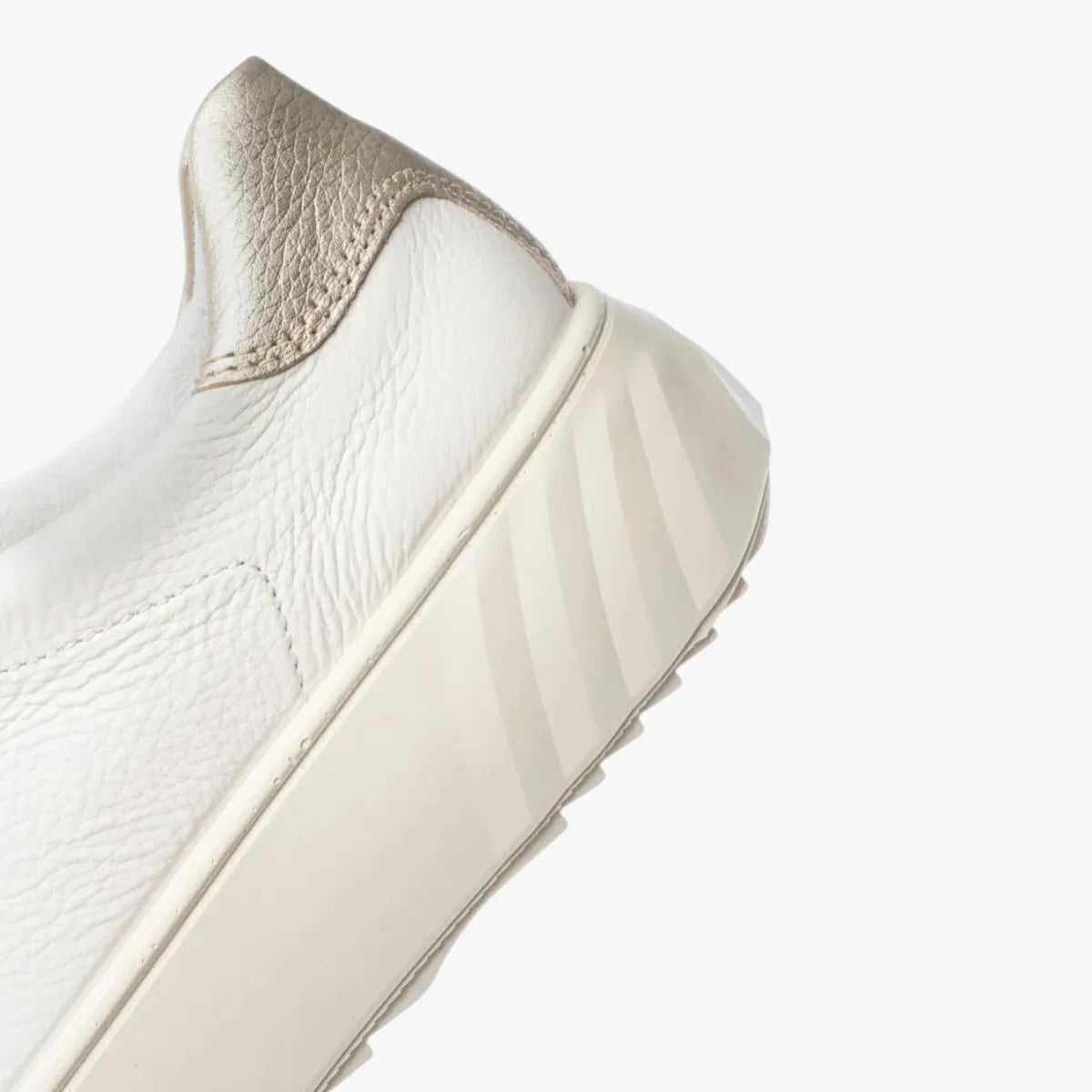 Ara Monaco Cream Leather Platform Trainer