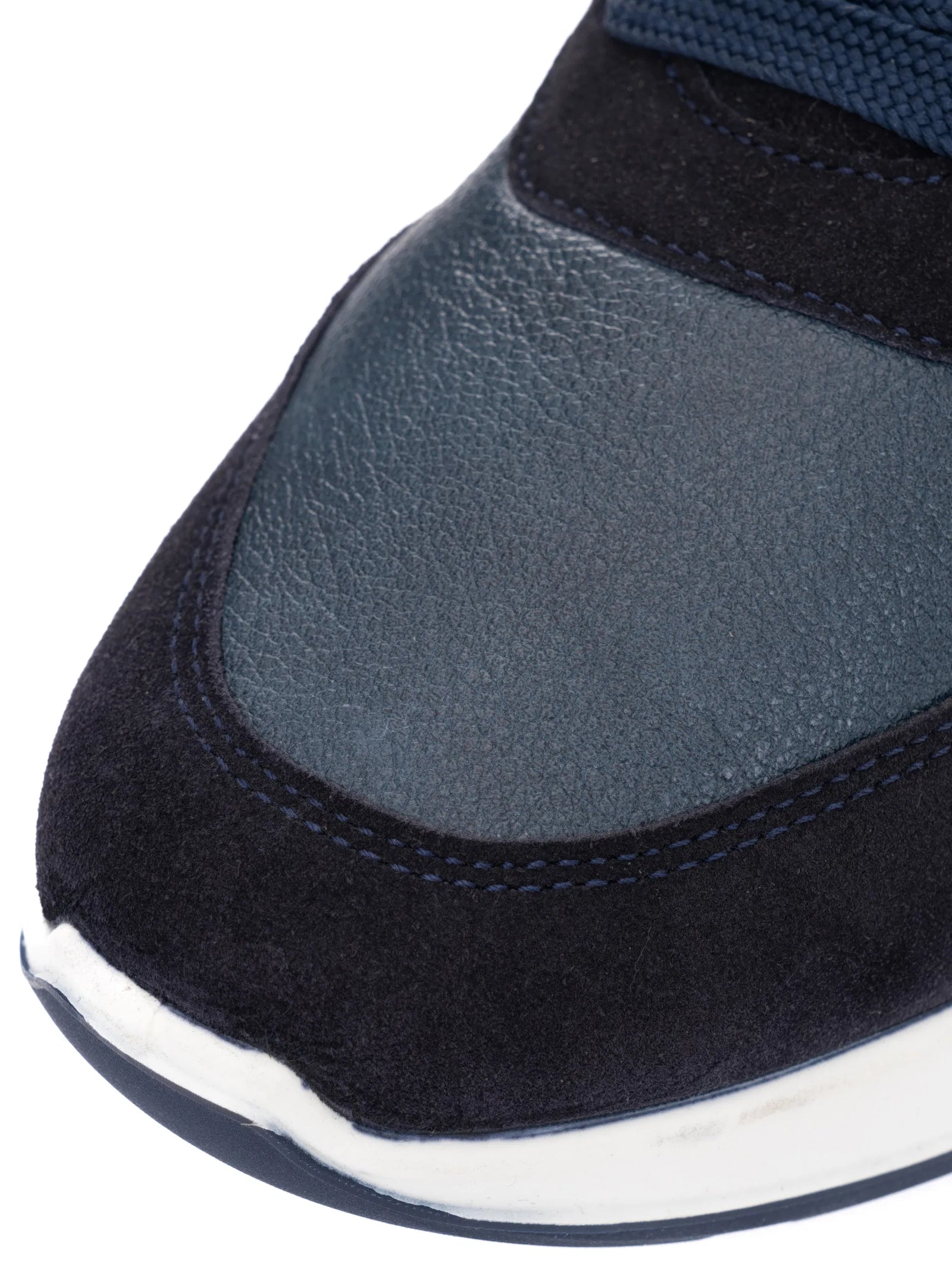 Ara Men's Lace-Up Trainer in Blue & Pebble with HighSoft Comfort - Leavys Shoes