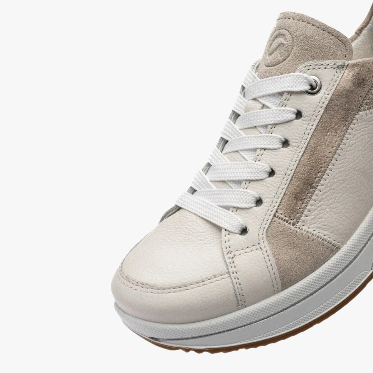 Ara Cream Shell Lace-up (Wide Fit) Sapporo