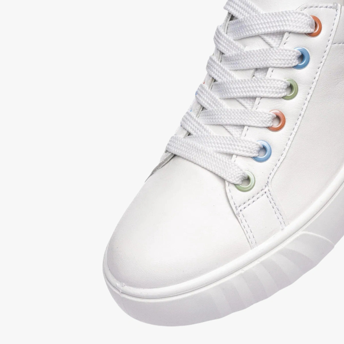 Ara White Trainer (Wide Fit) Monaco