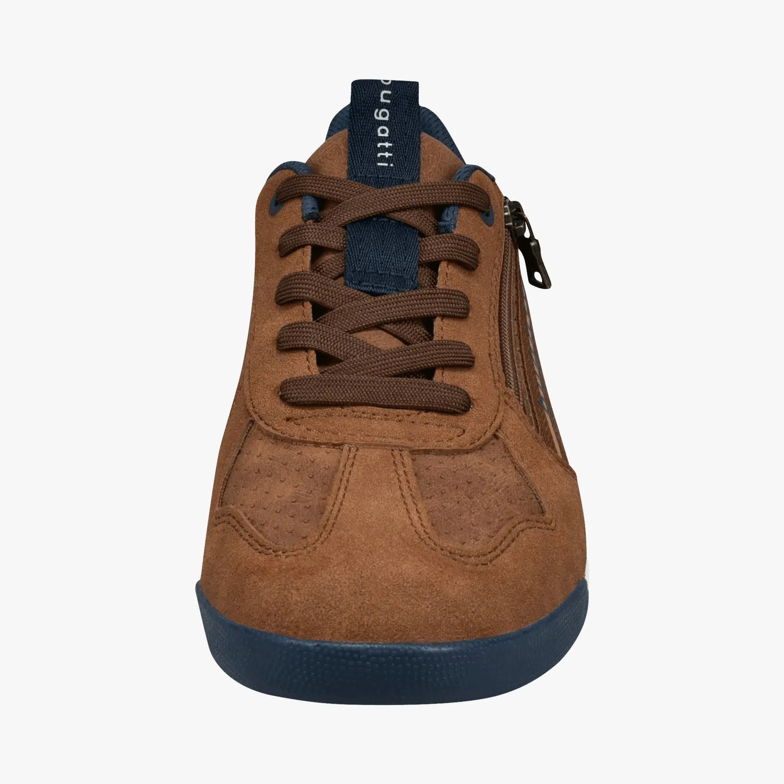 Bugatti Men’s Cognac Trevor Sneakers with Zip Detail & Memory Insole - Leavys Shoes