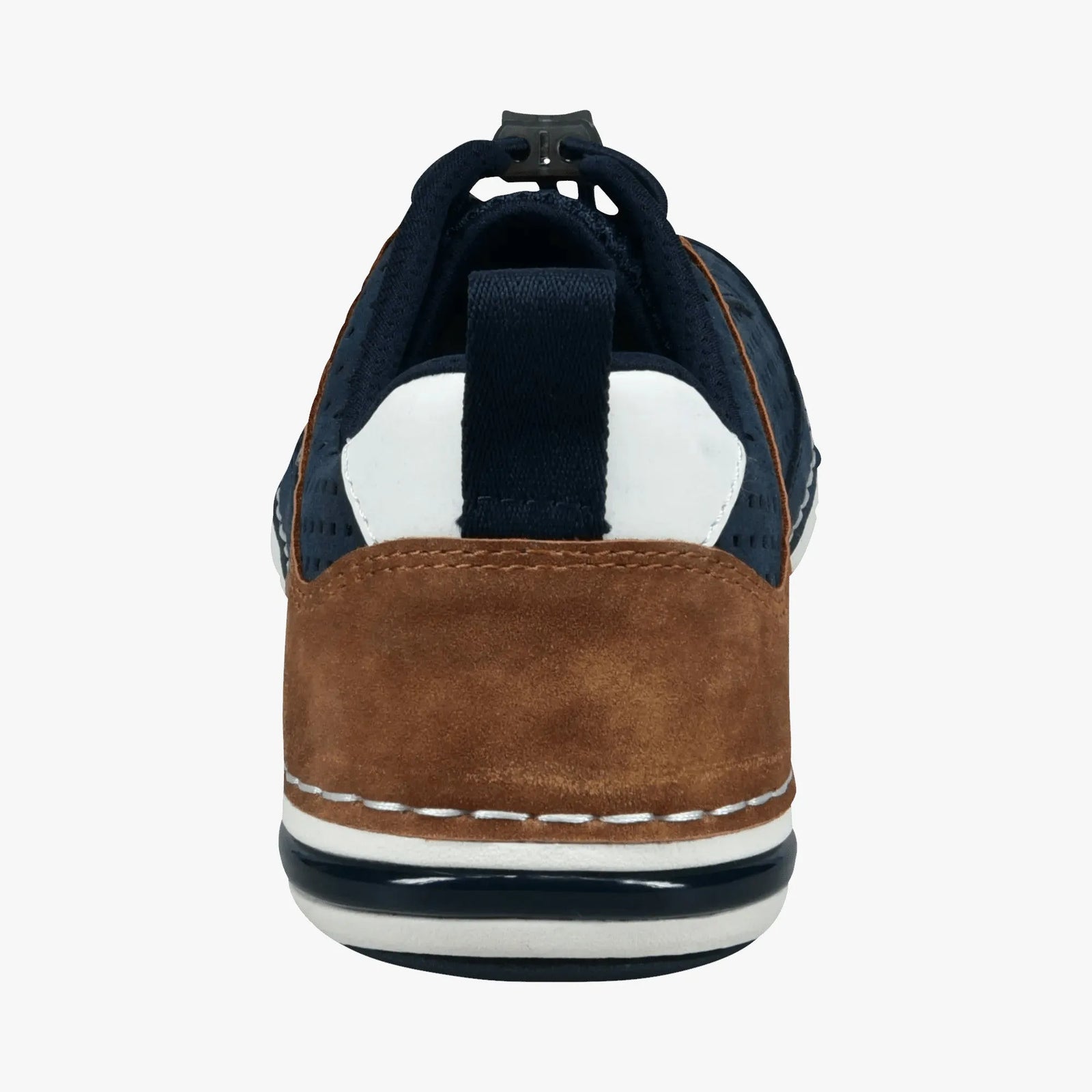 Bugatti Men’s Blue Perforated Lace-Up Shoes with Flexible Sole - Leavys Shoes
