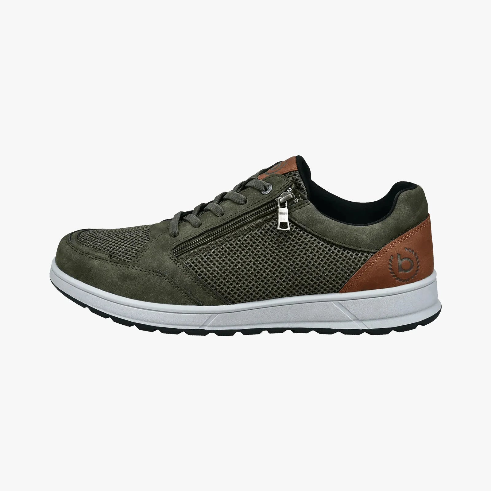 Bugatti Olive Green Trainer (Zip Fastening) - 331-AFB05-6900-7100