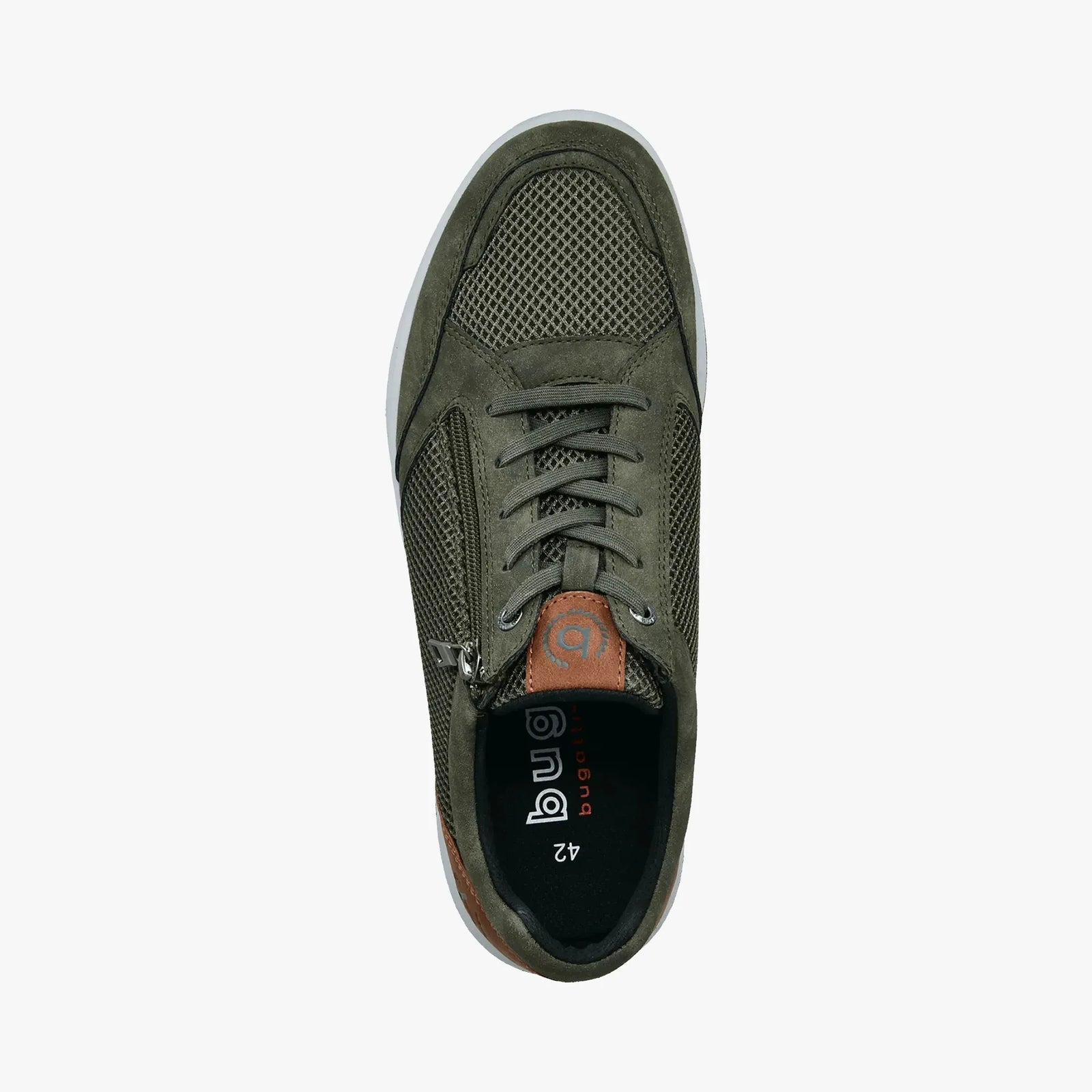 Bugatti Olive Green Trainer (Zip Fastening) - 331-AFB05-6900-7100