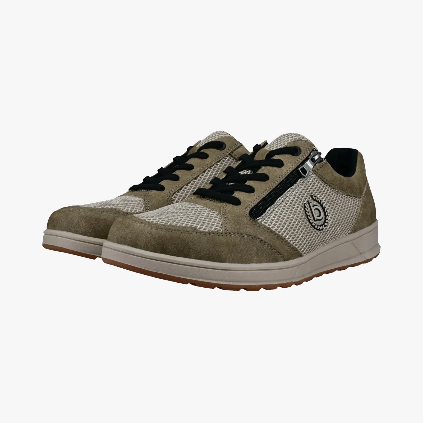 Bugatti Beige Trainer (Elastic Laces and Zip) SKU 331-AFB05-6950-5214