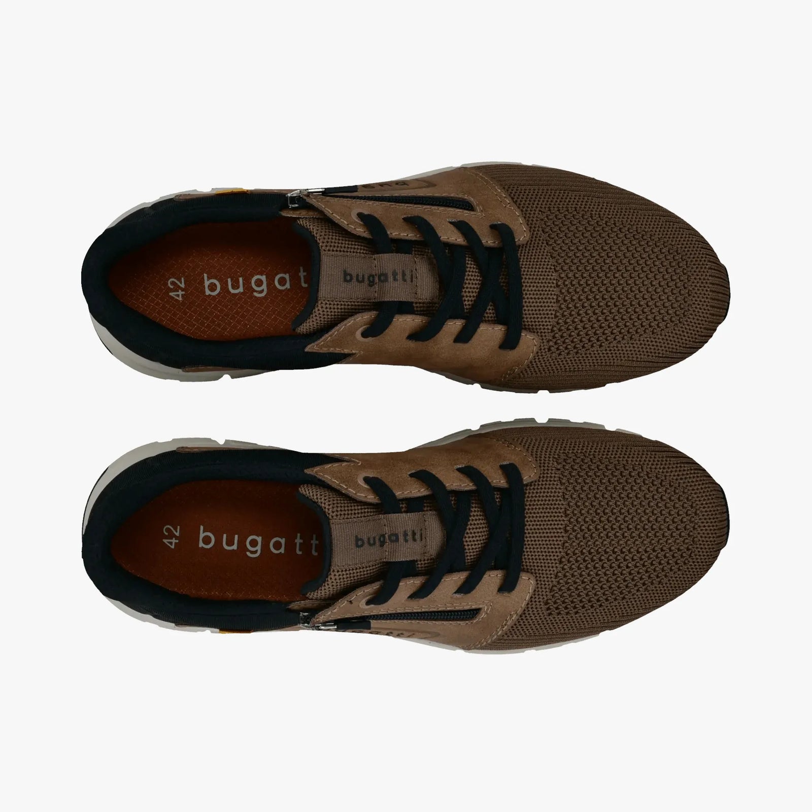 Bugatti Cognac Brown Trainer (Extra Wide Fit) – 332-AOS05-6950-6310