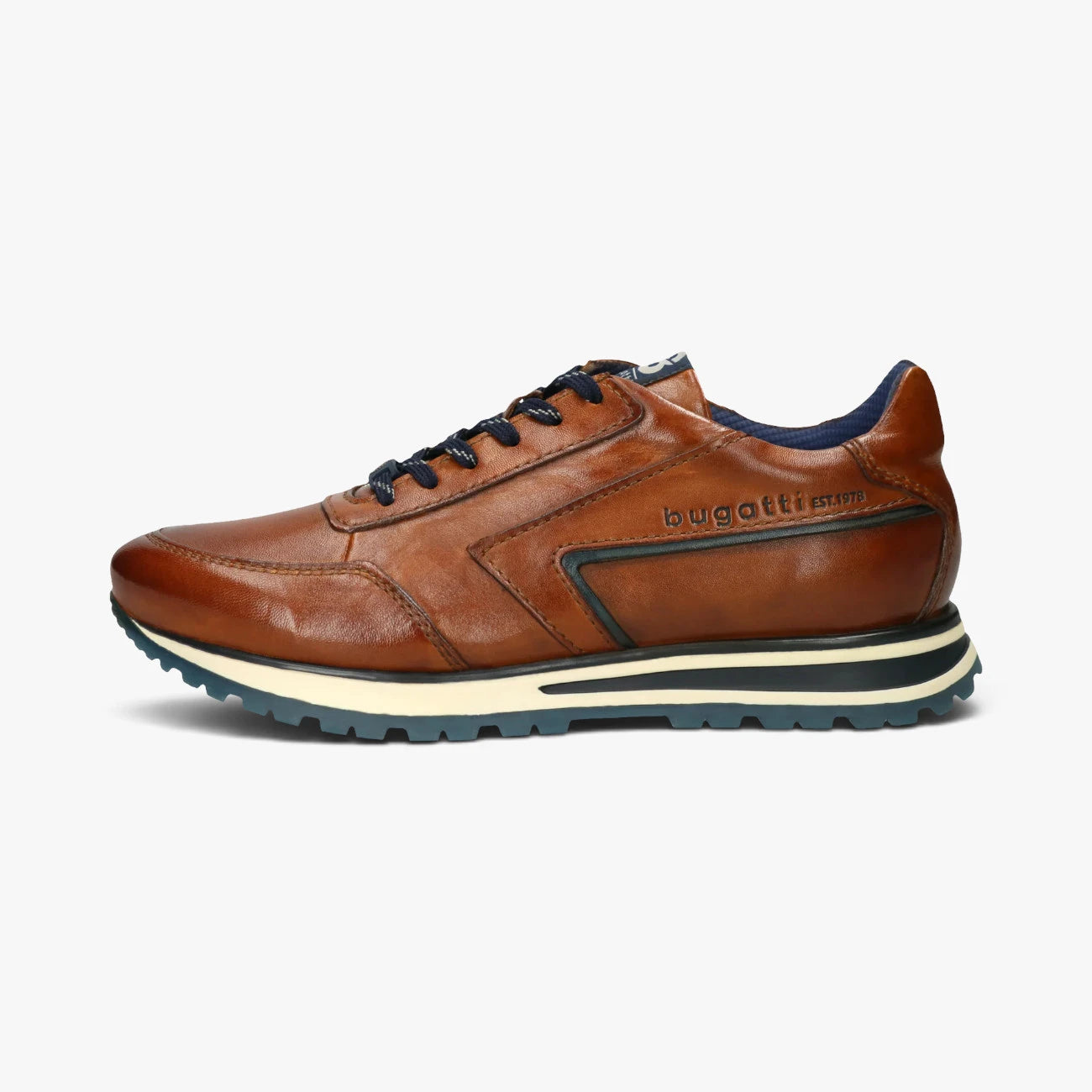 Bugatti Philip Cognac Leather Trainer