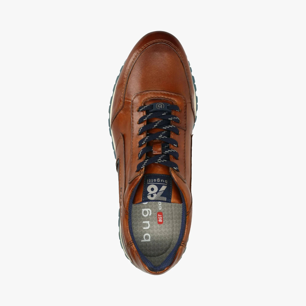 Bugatti Philip Cognac Leather Trainer