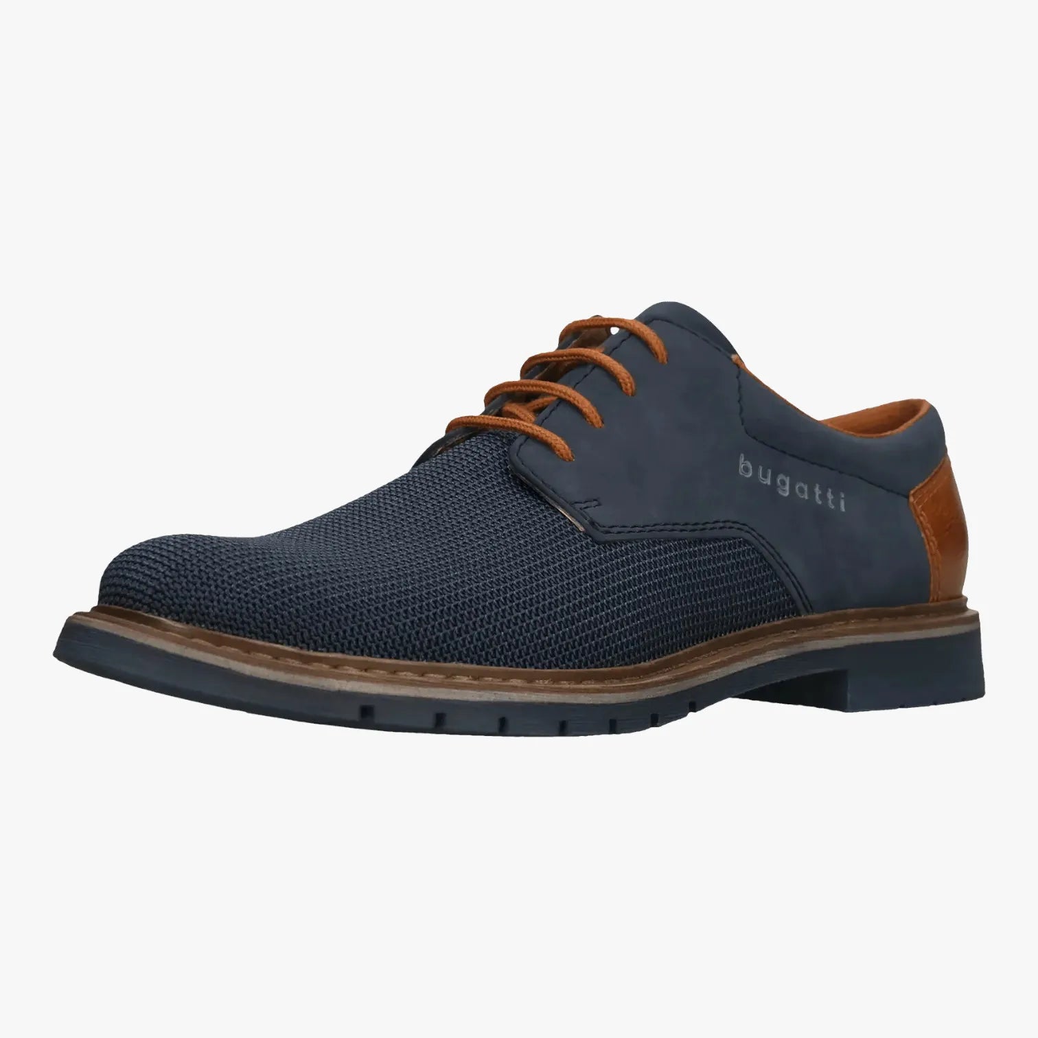 Bugatti Navy Lace-up (Textured Upper) - 335-AVE01-6955-4141