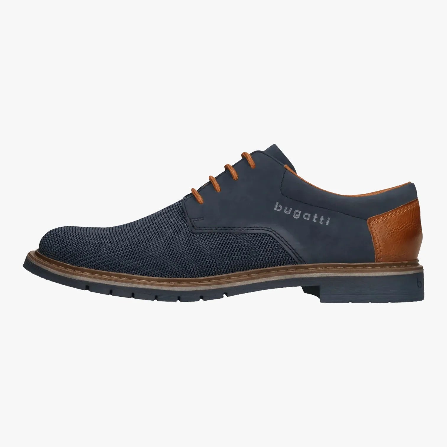 Bugatti Navy Lace-up (Textured Upper) - 335-AVE01-6955-4141